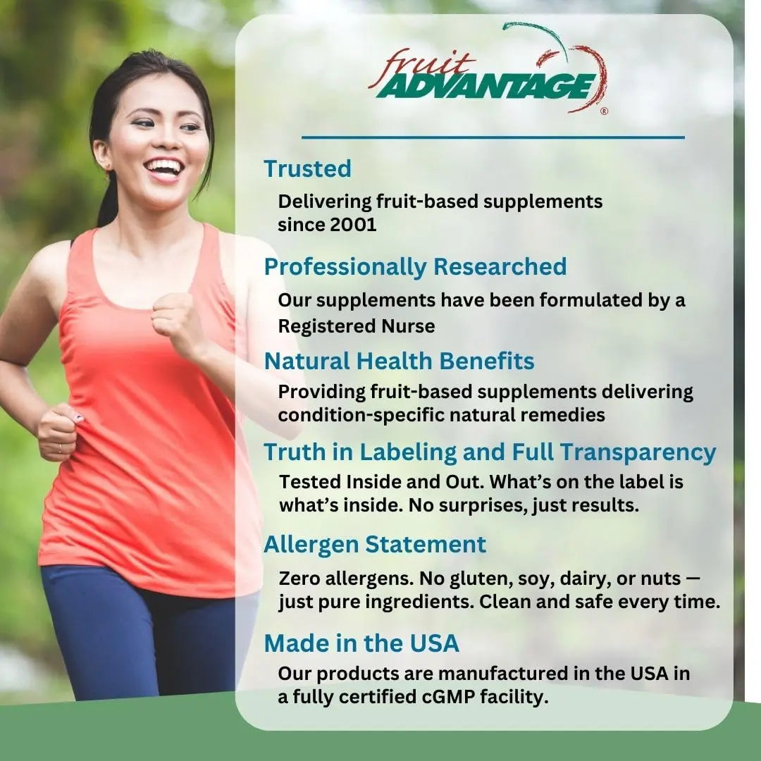 Fruit Advantage Montmorency Tart Cherry Capsules Joint Formula 1200 mg per Serving - 60 Vegetarian Capsules Fruit Advantage uk supplements