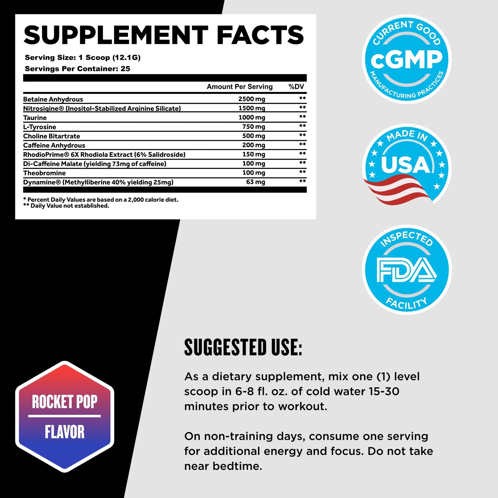 Beast Sports Nutrition Beast Mode X, Rocket Pop - Pre-Workout Powder - Sustained Energy Beast Sports Nutrition uk supplements