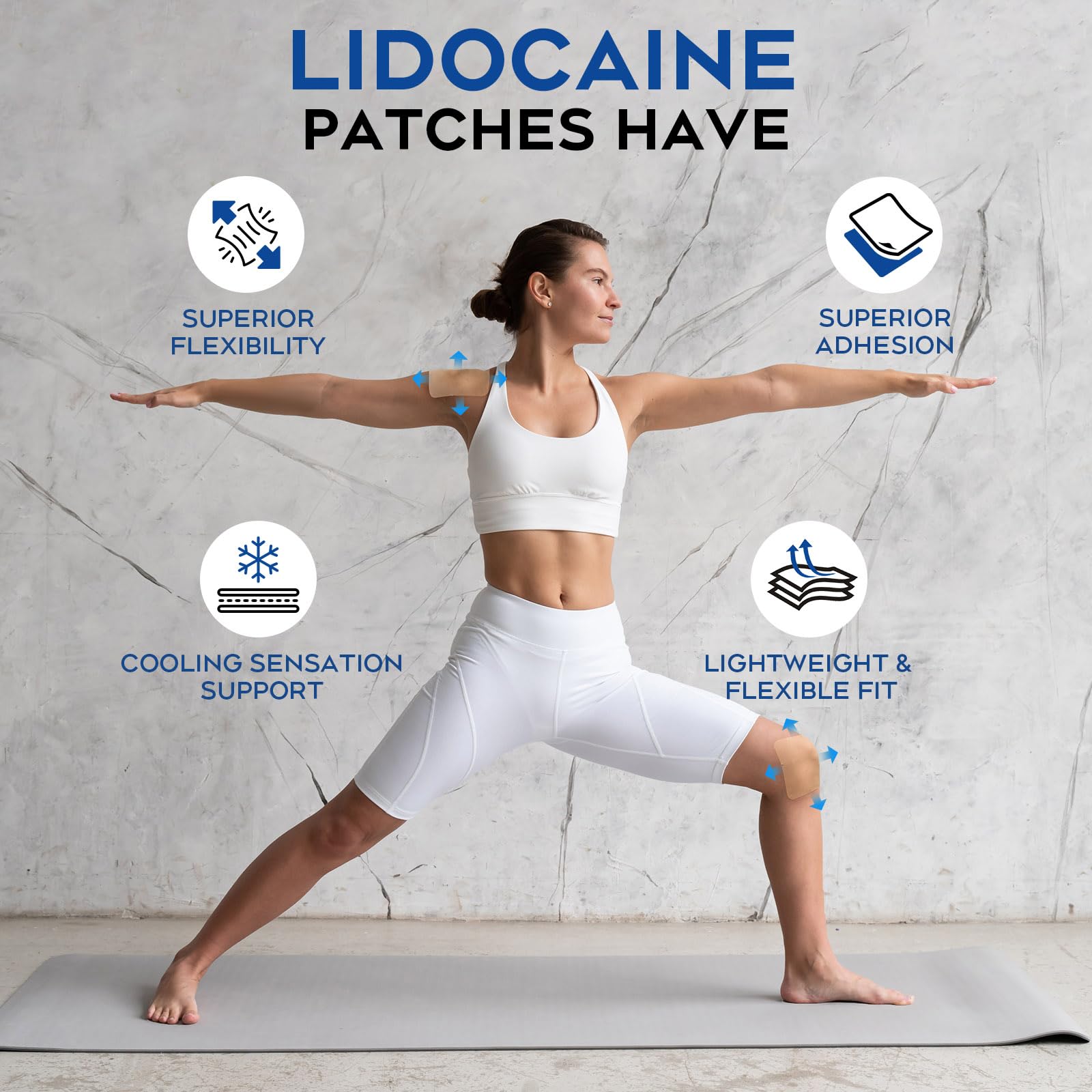 Uposiut Lidocaine 4% Patches - Extra Strength Lidocaine Patches (40 Patches), for Neck, Shoulder, Back, Knee, and Ankle Muscles, 12-Hour Effectiveness-A001L Uposiut uk supplements