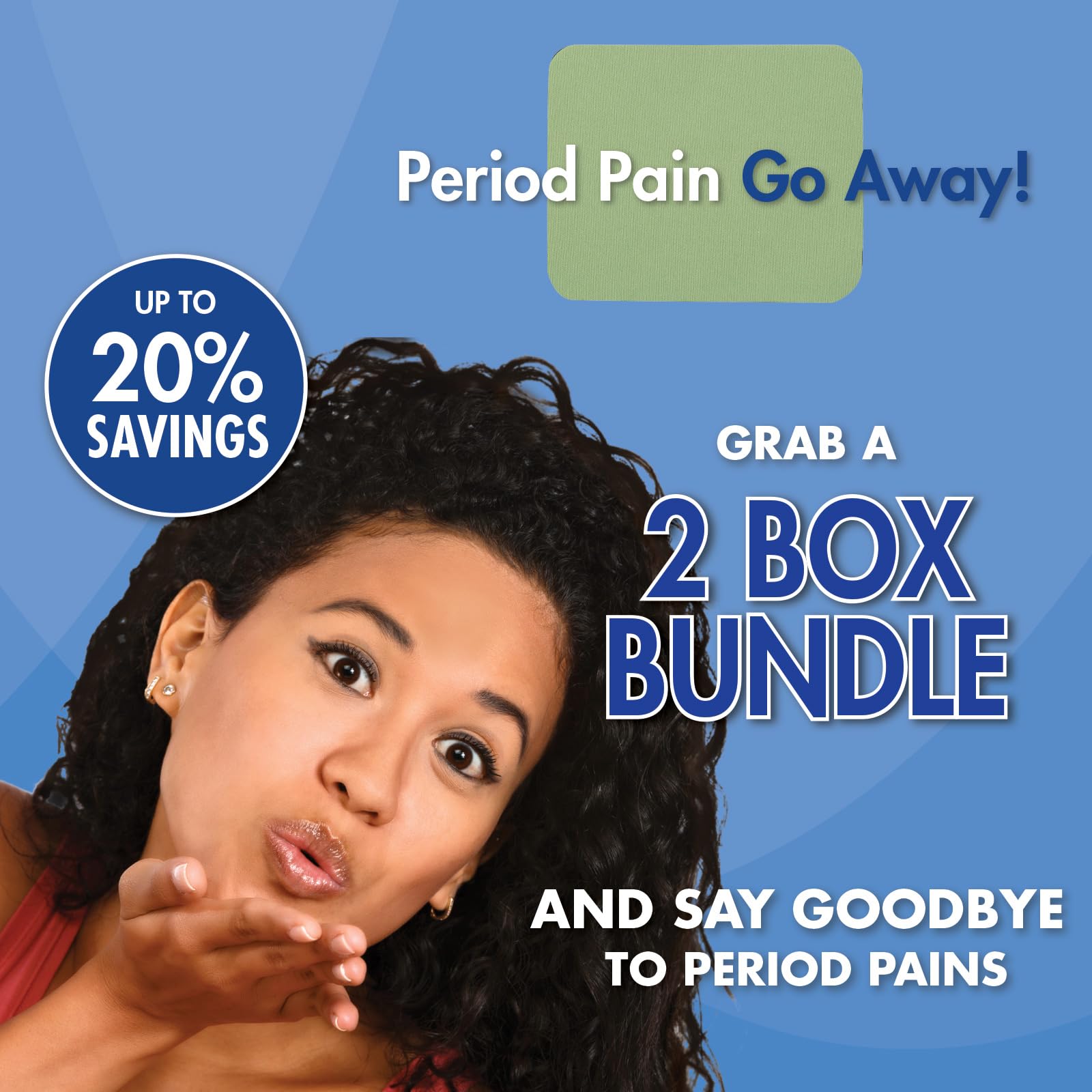 HealthWise Menstrual Pain Relief Bundle | Twenty 10% Menthol + Eucalyptus Period Patches | Generous XL Size Patch | Natural, Therapeutic Care at Home HealthWise uk supplements
