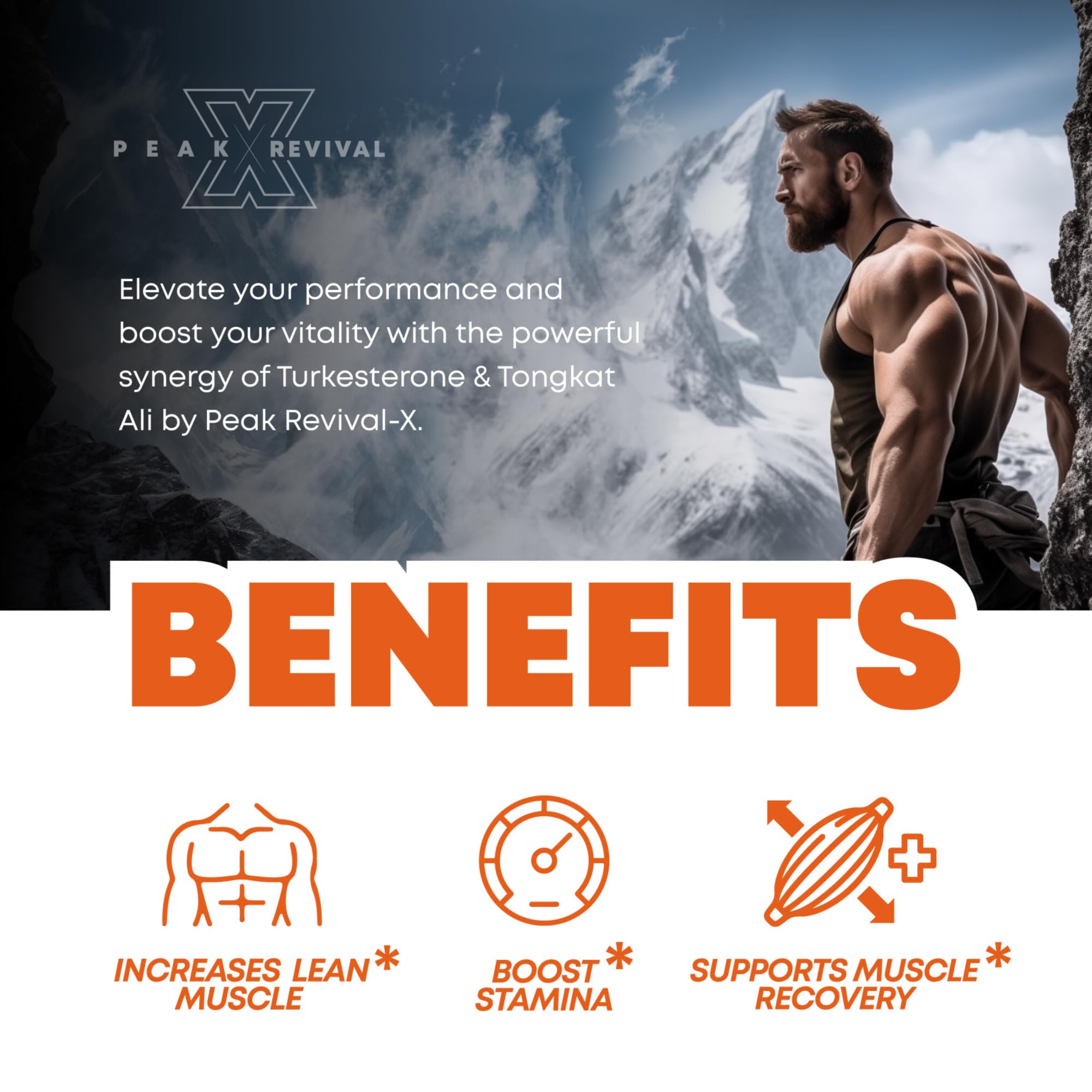 Peak Revival-X Turkesterone & Tongkat Ali 1000mg Supplement - 500mg Peak Revival-X uk supplements