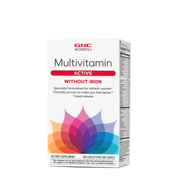 GNC Women's Multivitamin Active Without Iron, Supports an Active Lifestyle, 30+ Nutrient Formula, Promotes Bone & Joint Health GNC uk supplements