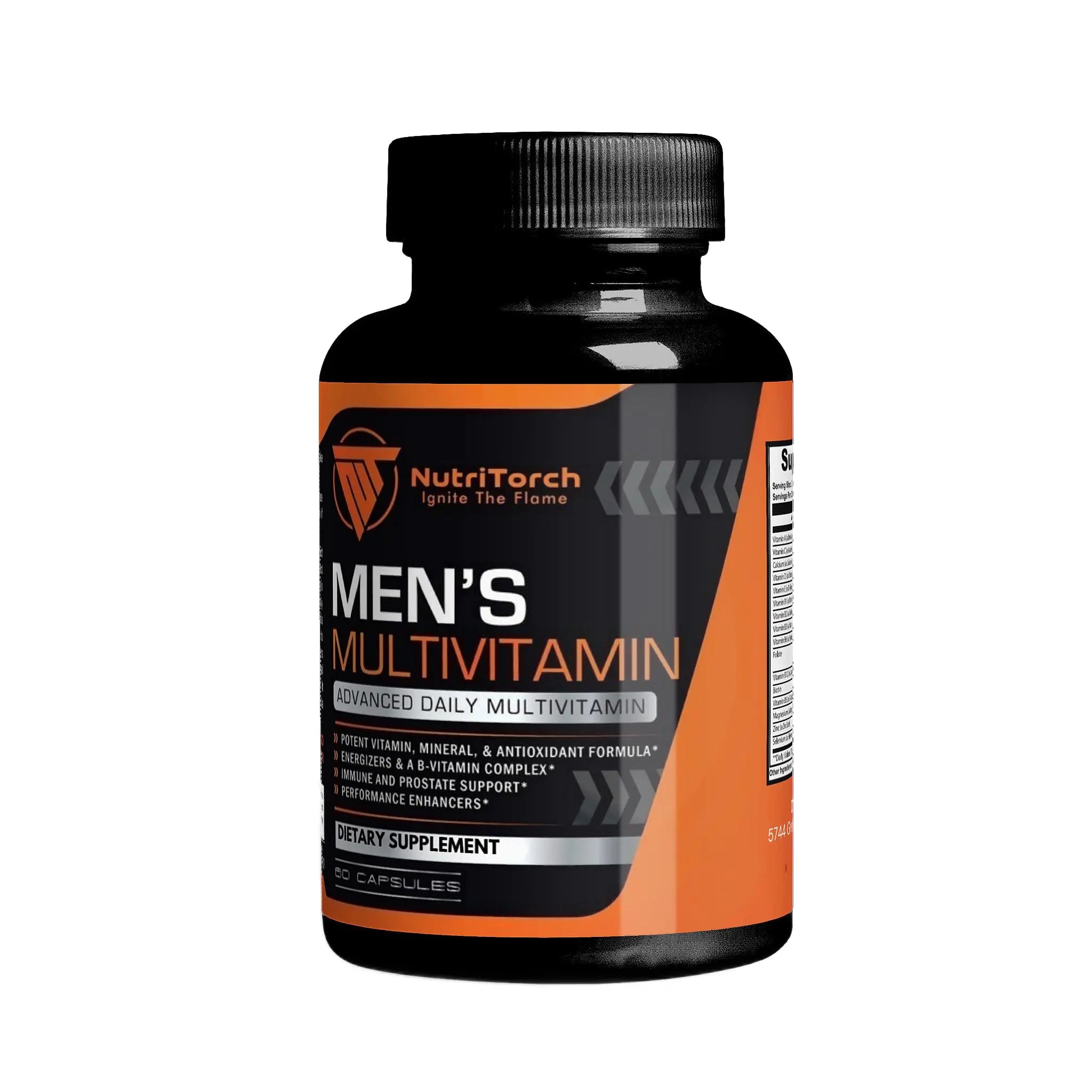 NutriTorch Multivitamin for Men – Adult Dietary Supplement with Vitamins A, C & D, Minerals & Antioxidants for Immune Support, Increased Energy NutriTorch uk supplements