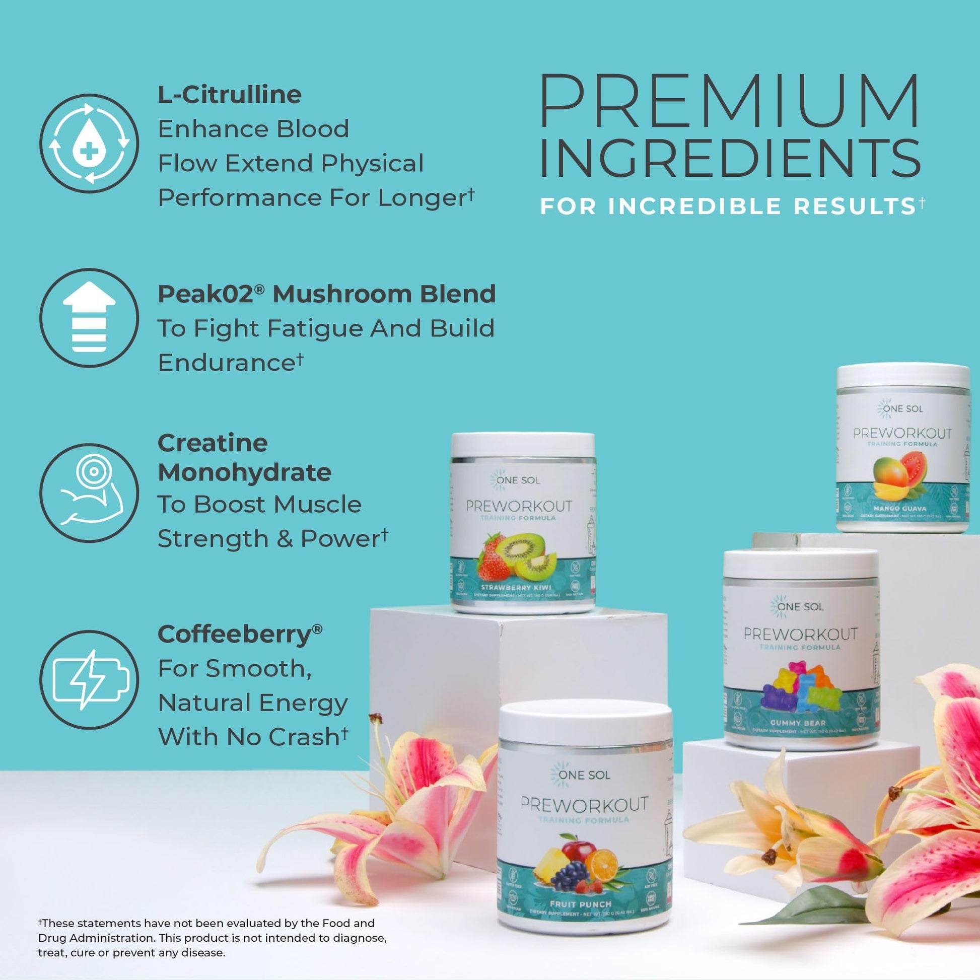 One Sol Pre-Workout for Women, Enhanced Pump & Focus, No Jitters Or Crash, Natural One Sol uk supplements