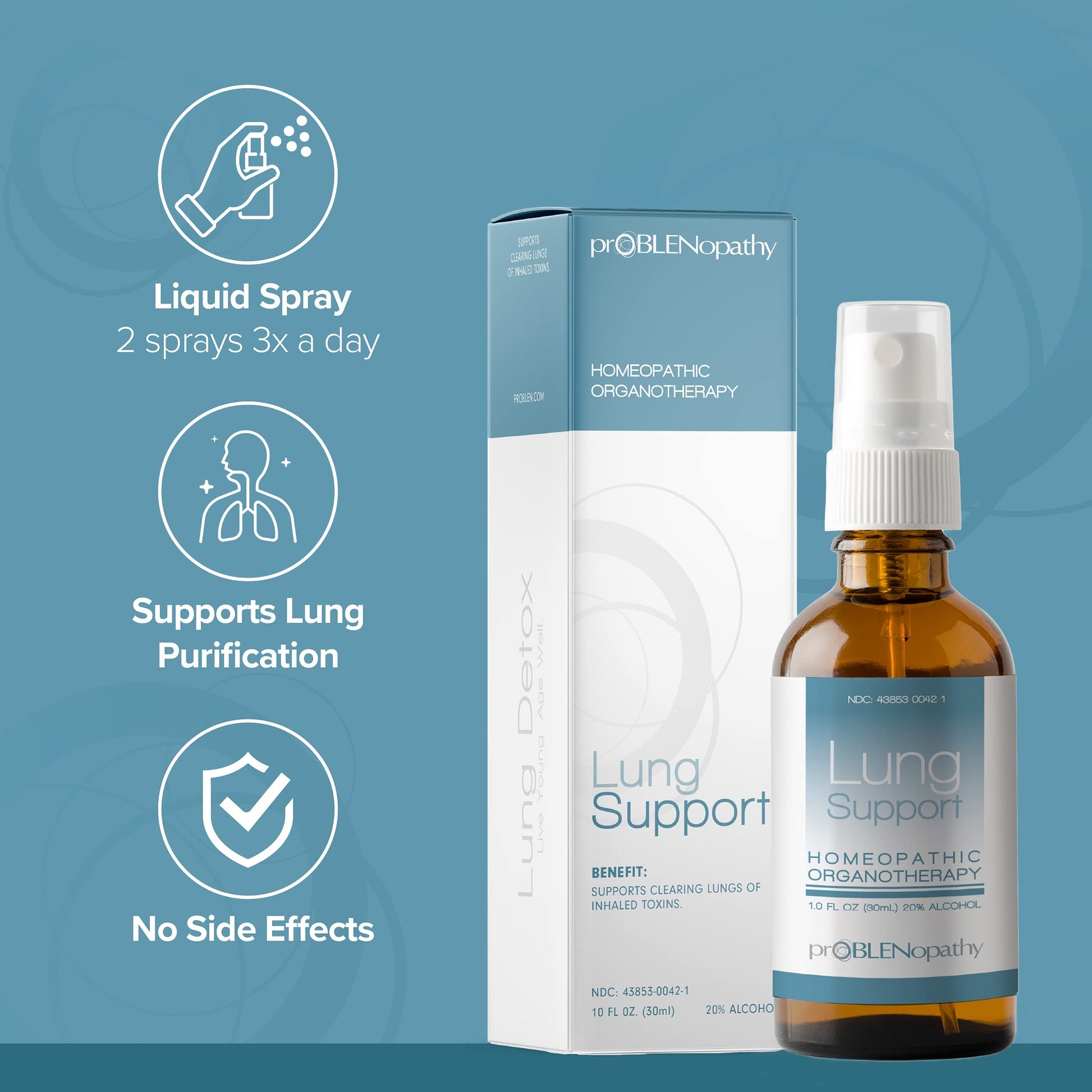 proBLENopathy Lung Support Oral Spray 30-Day Supply - Respiratory Protection & Toxin Removal proBLENopathy uk supplements