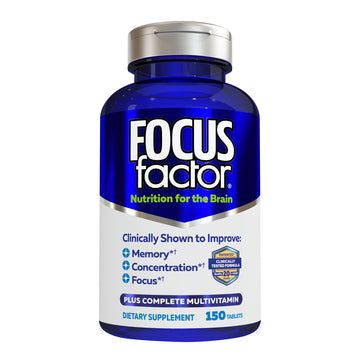 Focus Factor Nutrition for The Brain Improved Memory & Concentration Brain Supplement, 150 Count, 1 Pack (10407) Focus Factor uk supplements