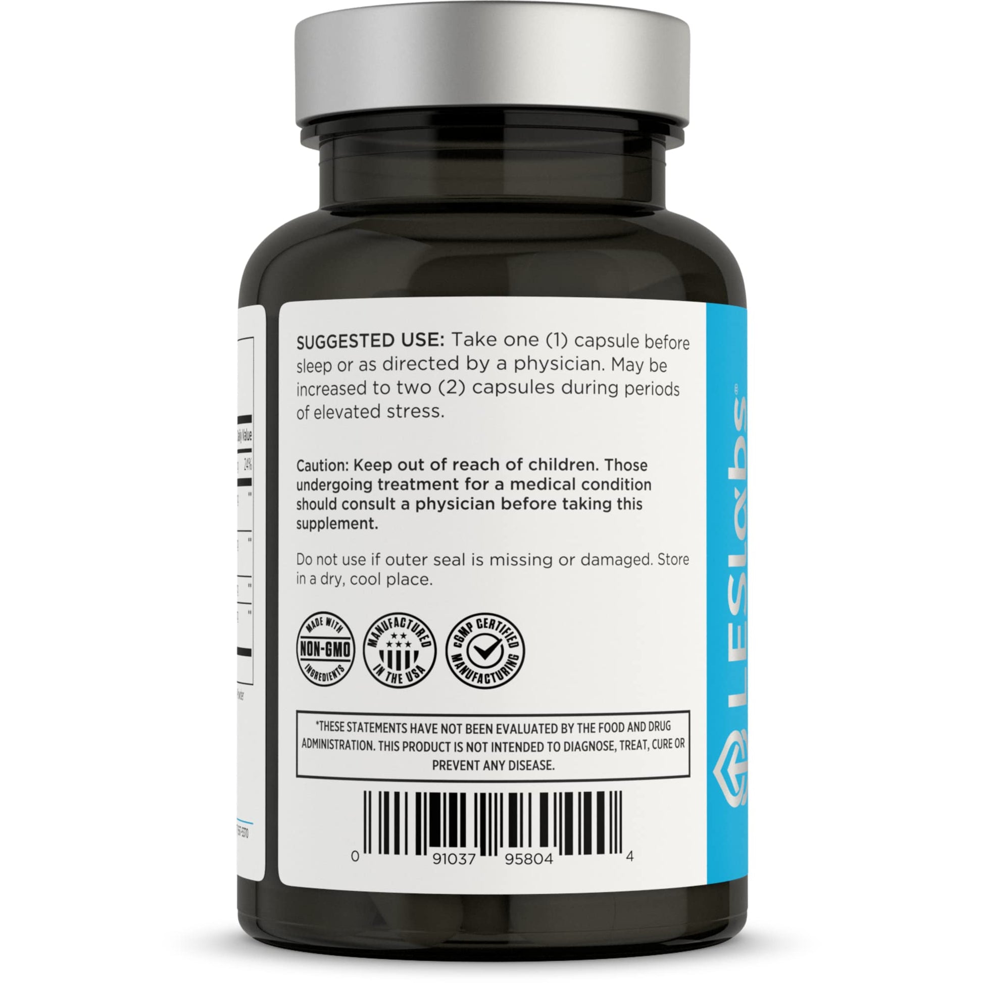 LES Labs Cortisol Health – Stress Relief, Balanced Cortisol Response, Relaxation & Deep Sleep – Phosphatidylserine, Magnesium, Magnolia Bark, Rhodiola Rosea & Ashwagandha – Non-GMO – 60 Capsules LES Labs uk supplements
