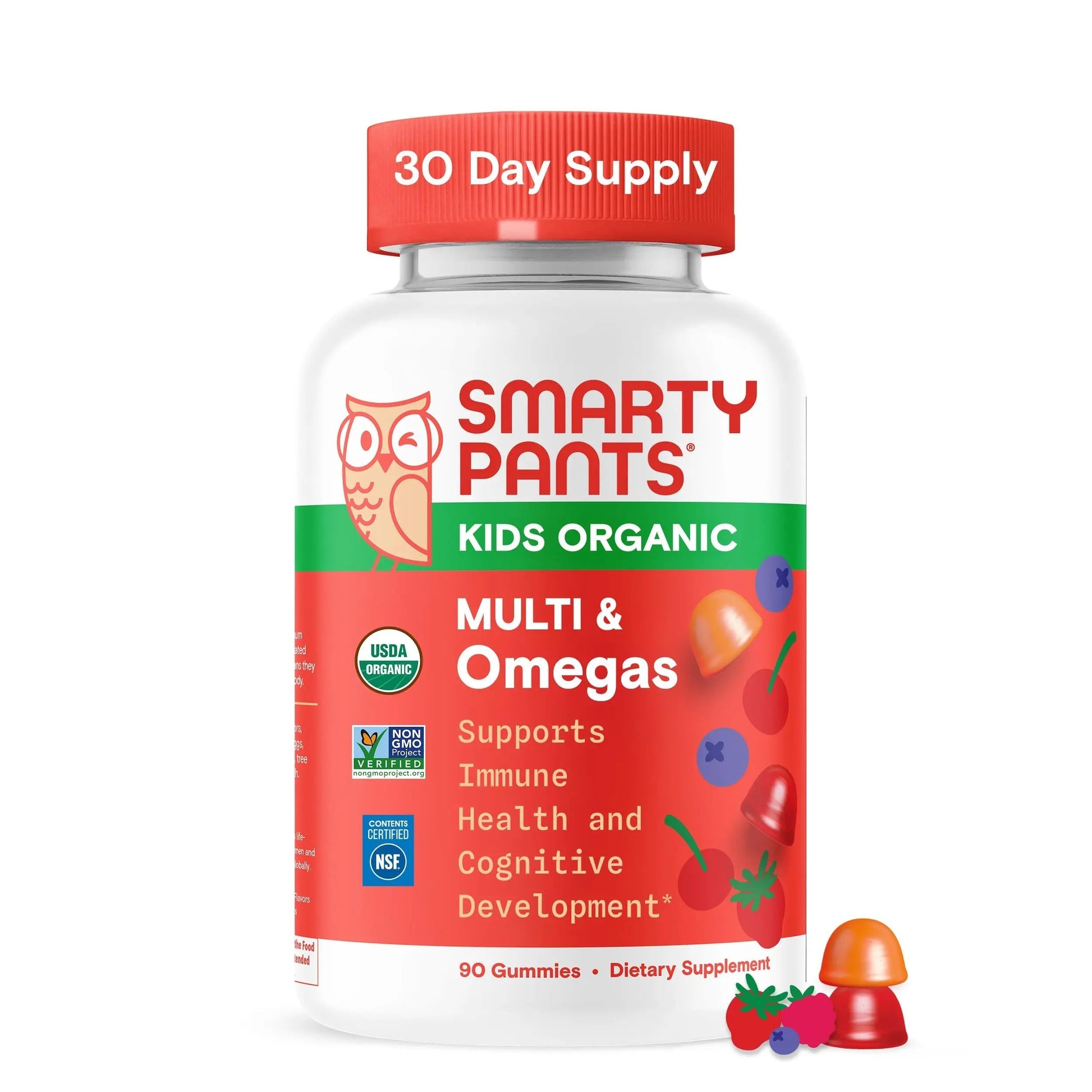 SmartyPants Organic Kids Multivitamin Gummies: Omega 3 (ALA), Vitamin D3, C, Vitamin B12, B6, A, K & Zinc for Immune Support, Biotin SmartyPants uk supplements