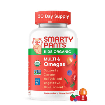 SmartyPants Organic Kids Multivitamin Gummies: Omega 3 (ALA), Vitamin D3, C, Vitamin B12, B6, A, K & Zinc for Immune Support, Biotin SmartyPants uk supplements