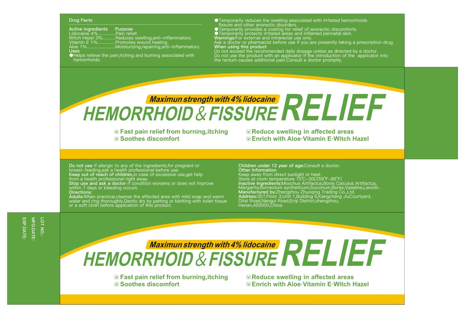 CainNeks Hemorrhoid & Fissure Relief Ointment 20g– 4% Lidocaine Maximum Strength Hemorrhoid Cream, Fast Itching Burning Swelling Relief, Herbs Fast Acting Ingredients. 0.7 oz. CainNeks uk supplements