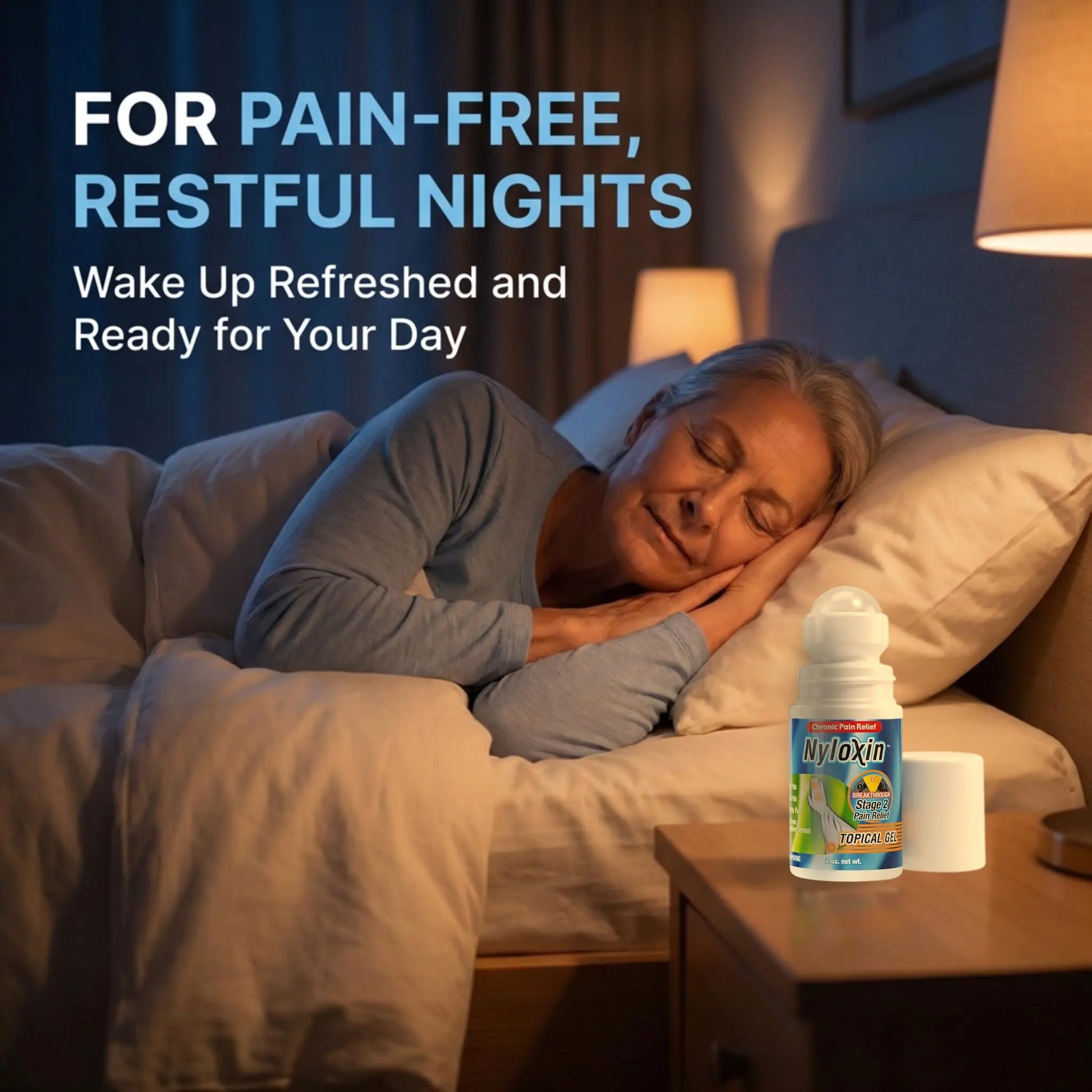 Nyloxin Extra Strength Roll-On Arthritis Pain Relief Gel, Back Pain Relief, Neuropathy Pain Relief, Nerve Pain Relief, Knee Pain Relief, Foot Pain Relief, Muscle Pain Relief, Joint Pain (2 oz) Nyloxin uk supplements