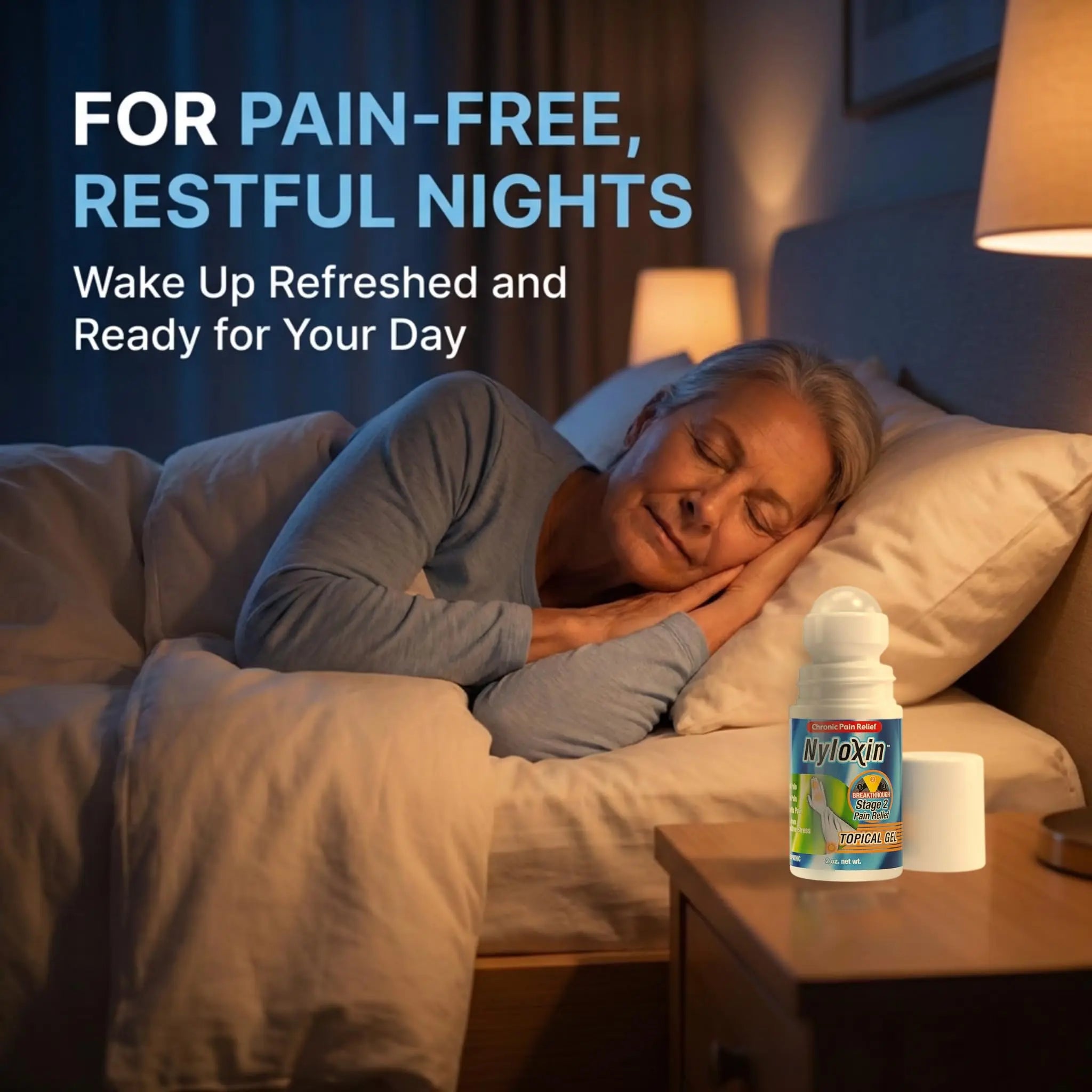 Nyloxin Extra Strength Roll-On Arthritis Pain Relief Gel, Back Pain Relief, Neuropathy Pain Relief, Nerve Pain Relief, Knee Pain Relief, Foot Pain Relief, Muscle Pain Relief, Joint Pain (2 oz) Nyloxin uk supplements
