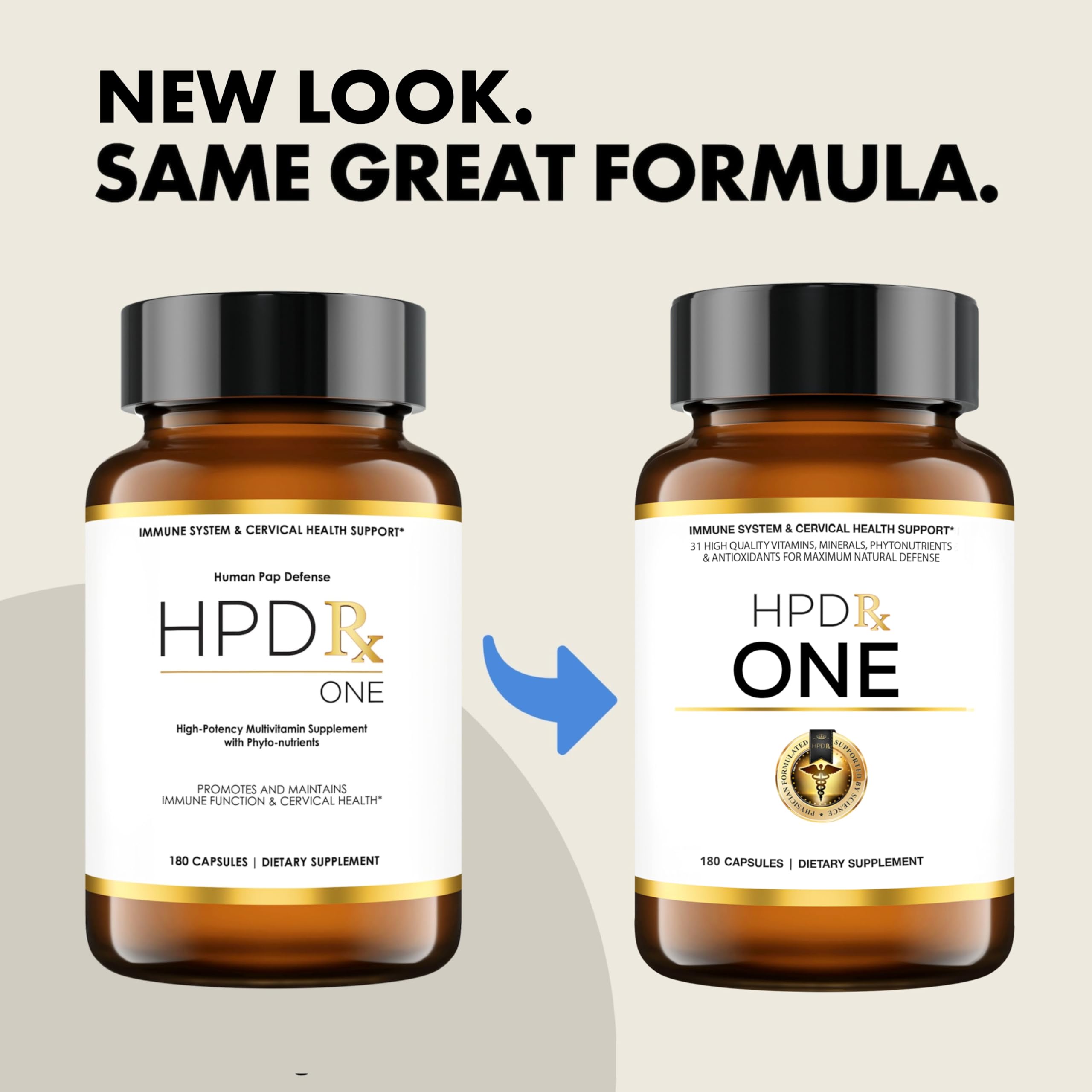 HPD Rx ONE Immunity Boost Multivitamin | HPV Supplements for Women and Men, 2 Pack HPD Rx uk supplements