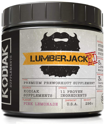 Kodiak Supplements LUMBERJACKED Pre-Workout Supplement with CarnoSyn 30 Servings Kodiak Supplements uk supplements