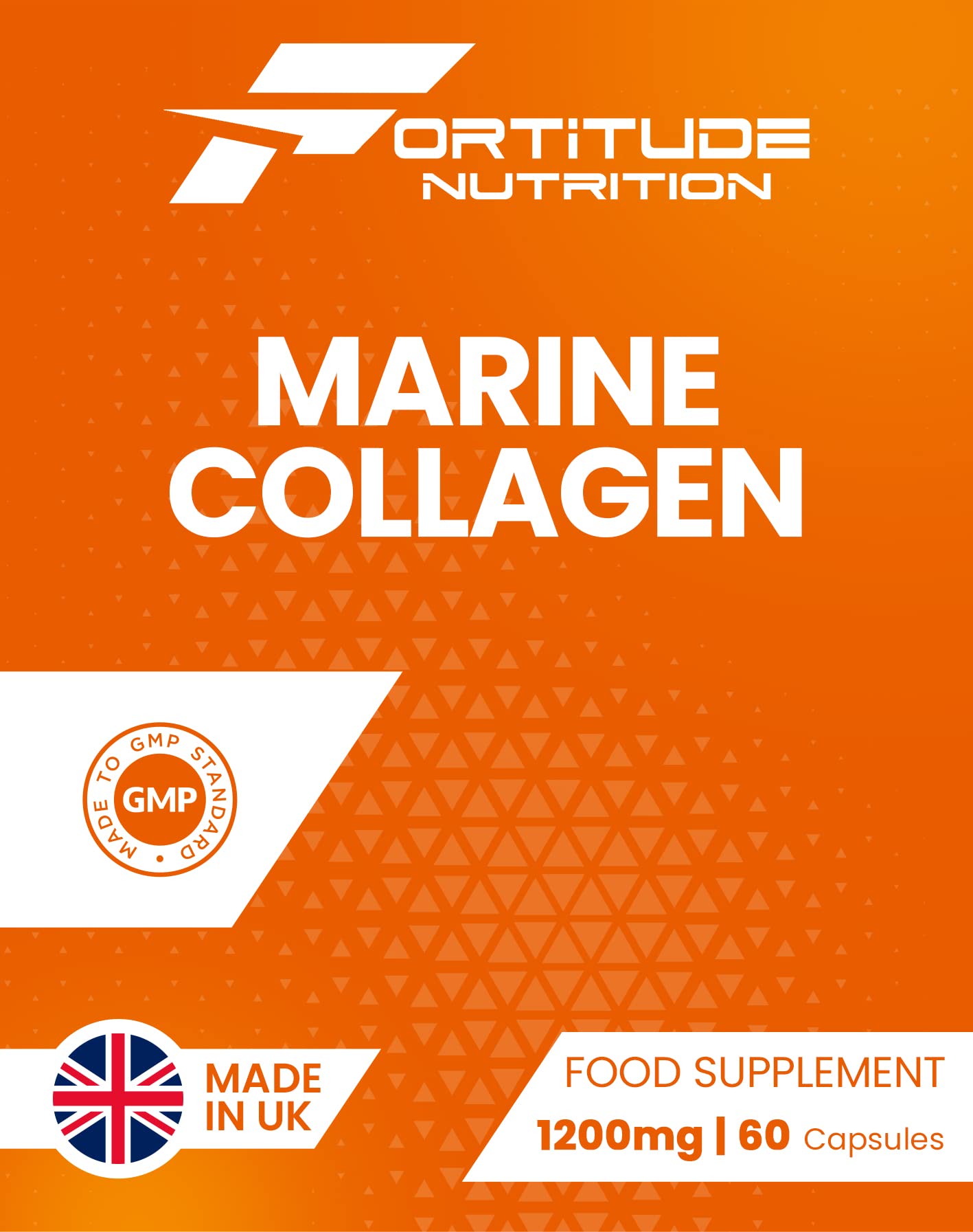 Marine Collagen Capsules | Hydrolyzed Marine Collagen with Vitamin C | High Strength Collagen Fortitude Nutrition uk supplements