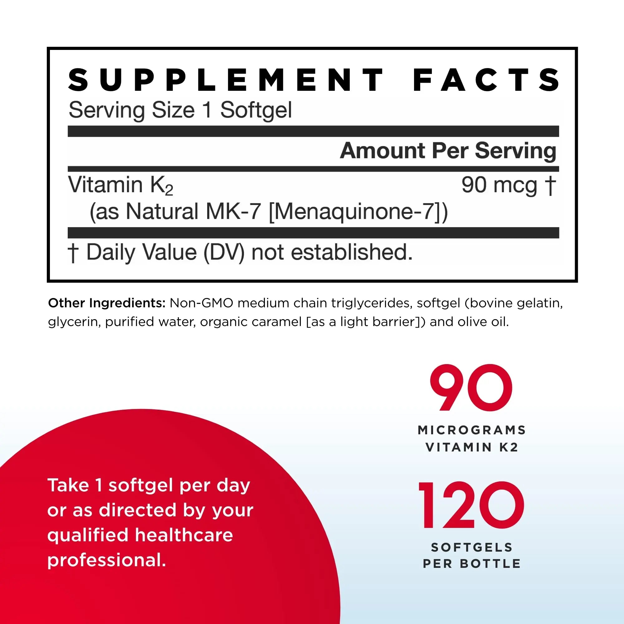 Jarrow Formulas MK-7 90 mcg - 120 Softgels, Pack of 2 - Superior Vitamin K Product for Building Strong Bones Jarrow Formulas uk supplements