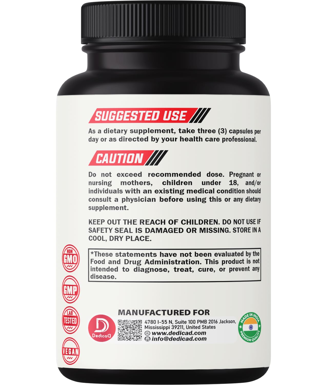 DEDICAD Sweet Wormwood Capsules 1500mg with Black Walnut & Cloves - 240 Vegan Capsules - Artemisia Annua Supplement for Immunity DEDICAD uk supplements