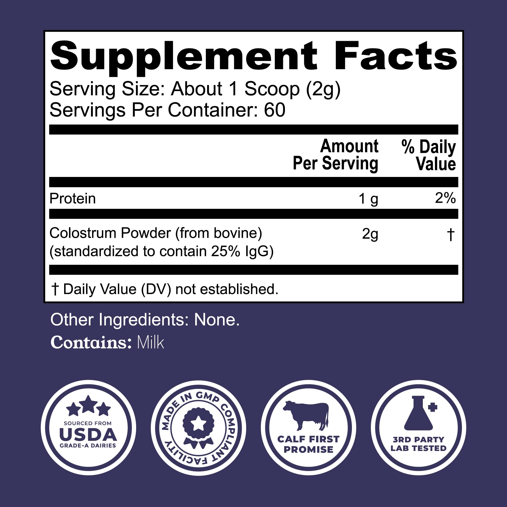Colostrum Powder – USA Sourced Bovine Colostrum for Humans for Immune Support, Gut Health, Muscle Recovery - Single Ingredient, No Additives, Grass Fed, Non-GMO Colostrum Supplement for Women and Men Left Coast Performance uk supplements