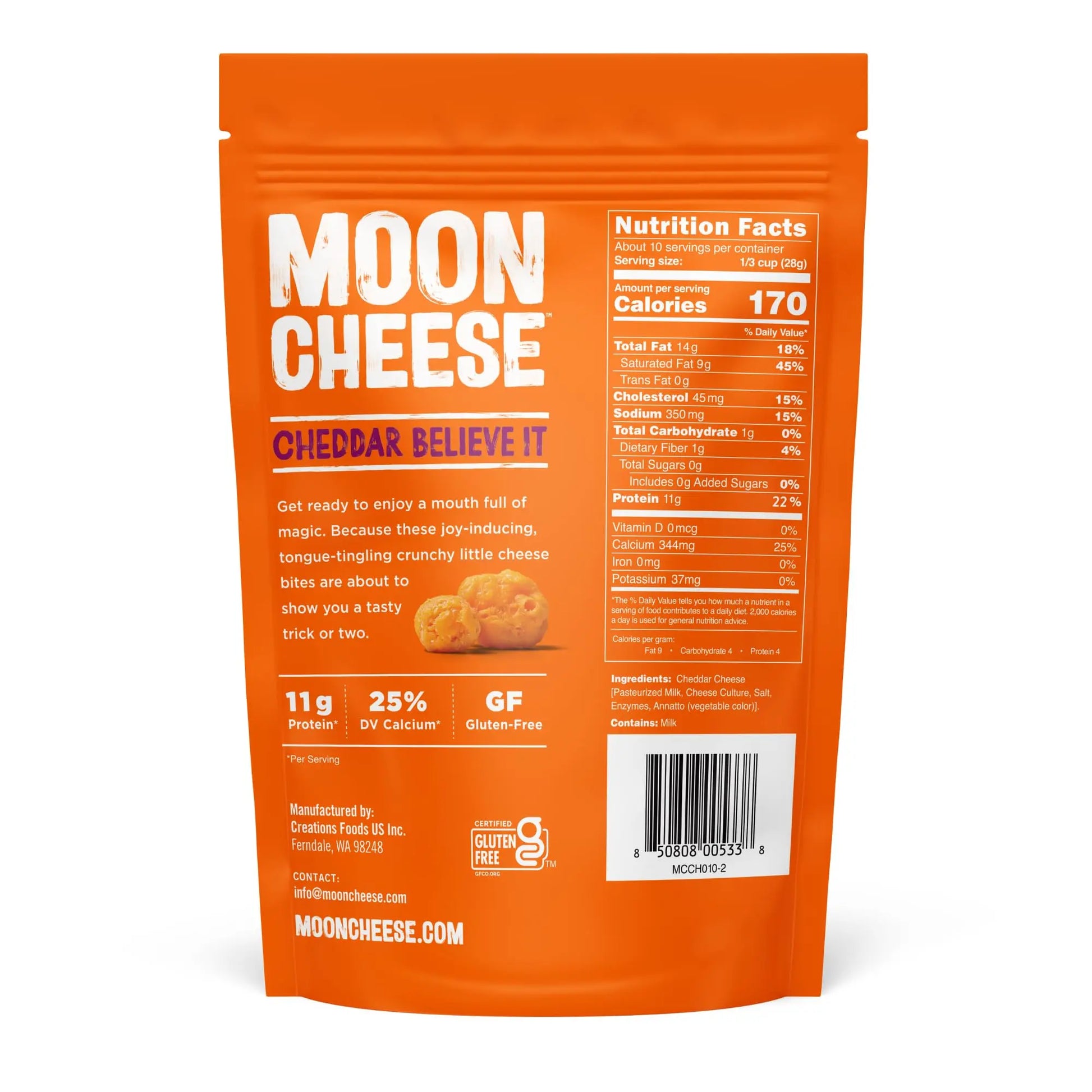 Moon Cheese Cheddar Believe It, 10 Ounce, 2-Pack, Crunchy, Protein-Rich Cheese Snack, Keto Friendly, 100% Real Cheese Moon Cheese uk supplements