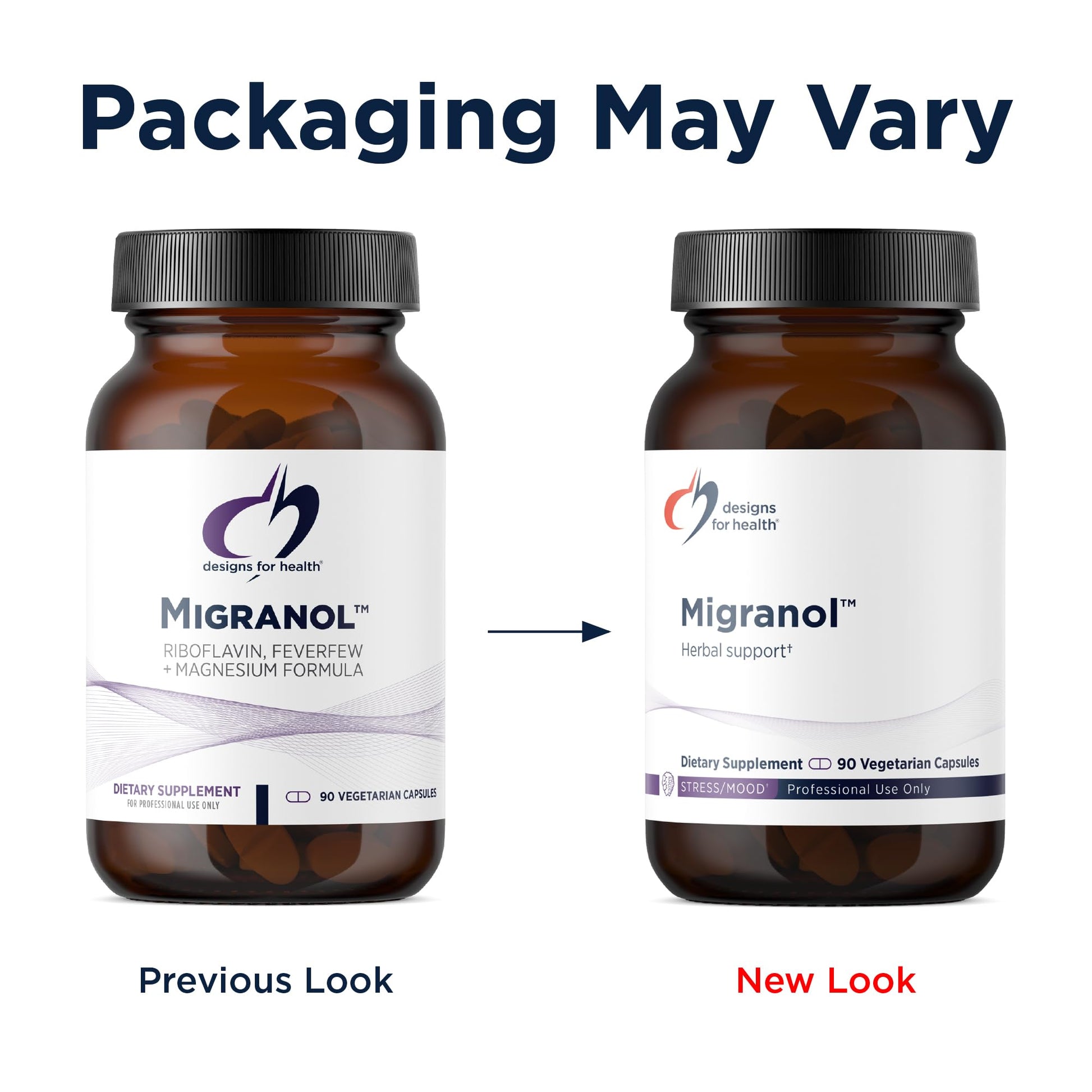 Designs for Health Migranol - Feverfew Supplement with Magnesium Malate, Curcumin (Turmeric) Extract, Rosemary + B2 Riboflavin - Non-GMO + Gluten Free (90 Capsules) Designs for Health uk supplements