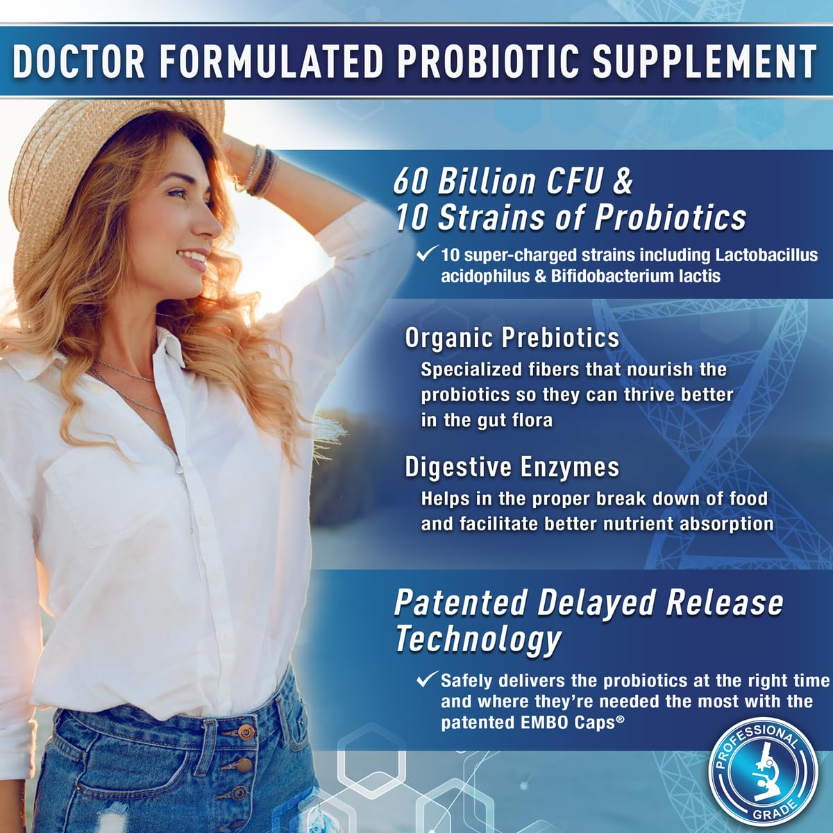 Purely Optimal Probiotics for Digestive Health, 60 Billion CFU – Delayed-Release with Digestive Enzymes & Organic Prebiotics – Bloating, Immune & Energy Support, 30 Caps Purely Optimal uk supplements