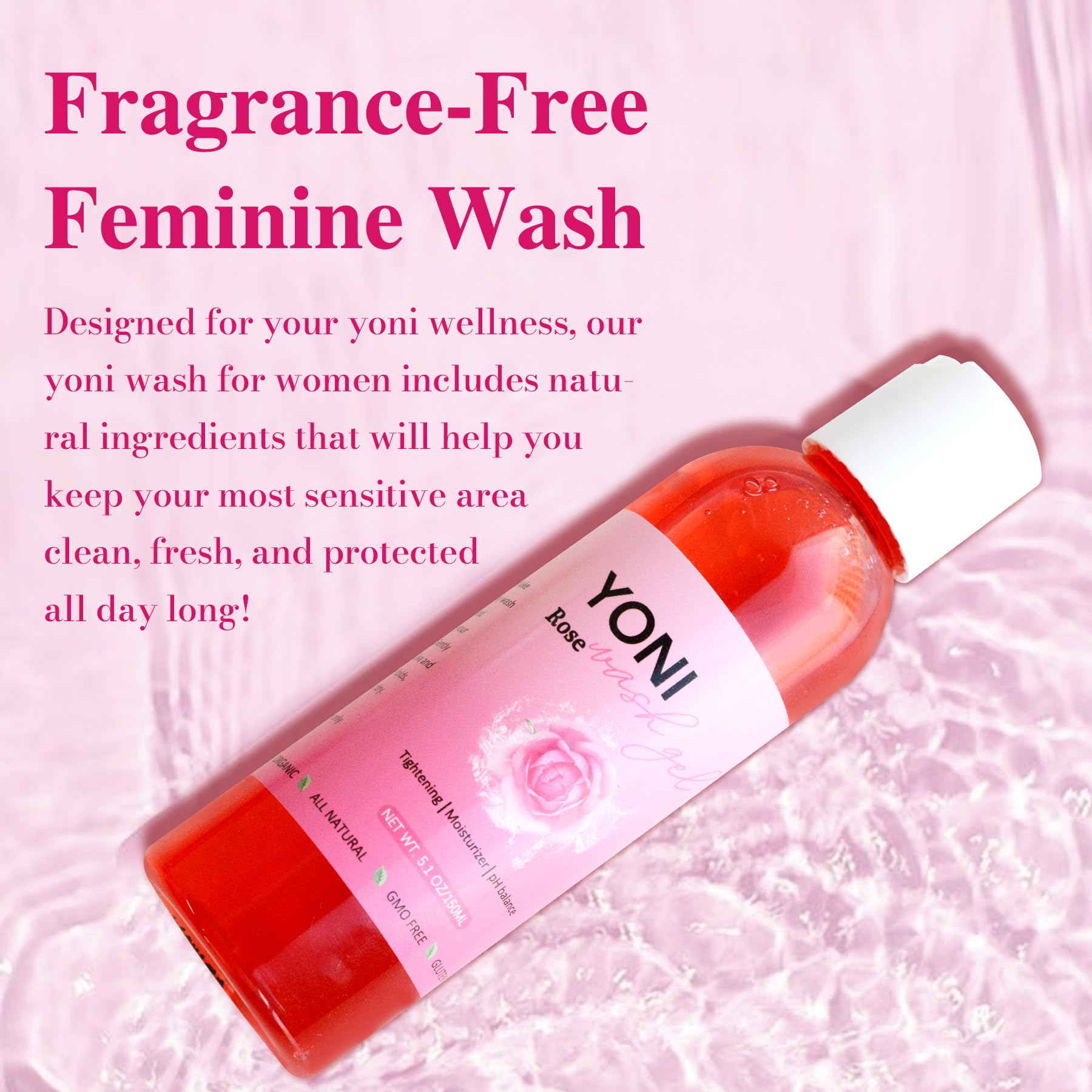 Aromlife Rose Yoni daily Wash Set - Yoni Oil & Yoni Bar & Yoni Feminine Wash, Ph Balance for Women Aromlife uk supplements