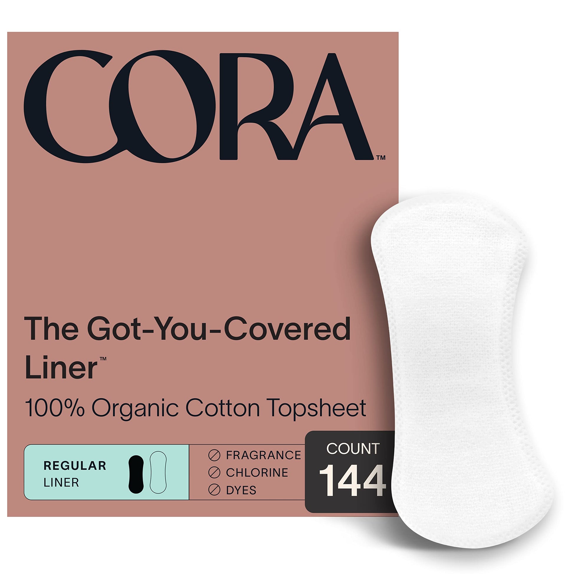 Cora Period Regular Liners | 100% Organic Cotton Topsheet | Ultra Thin, Quick Absorbency Cora uk supplements