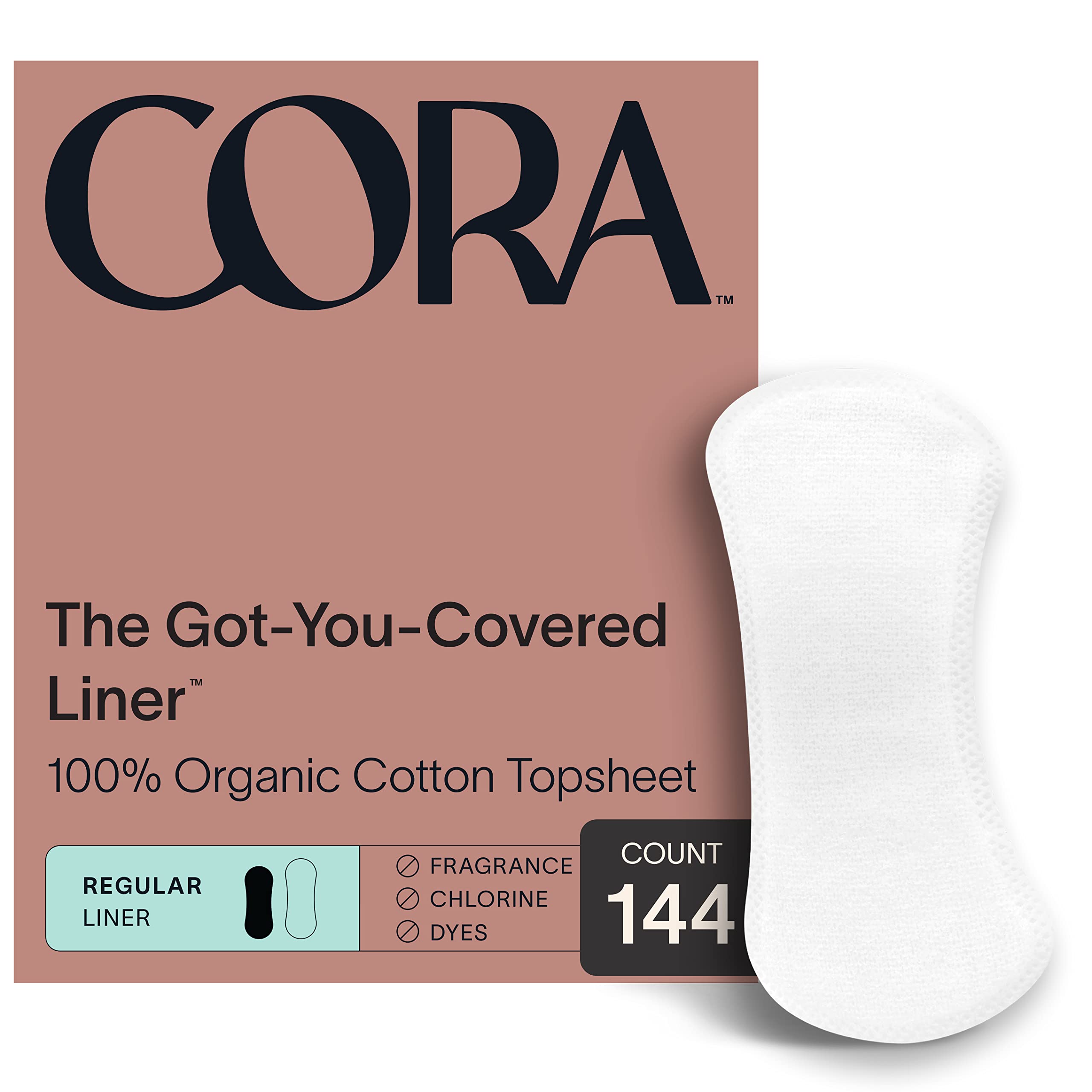 Cora Period Regular Liners | 100% Organic Cotton Topsheet | Ultra Thin, Quick Absorbency Cora uk supplements