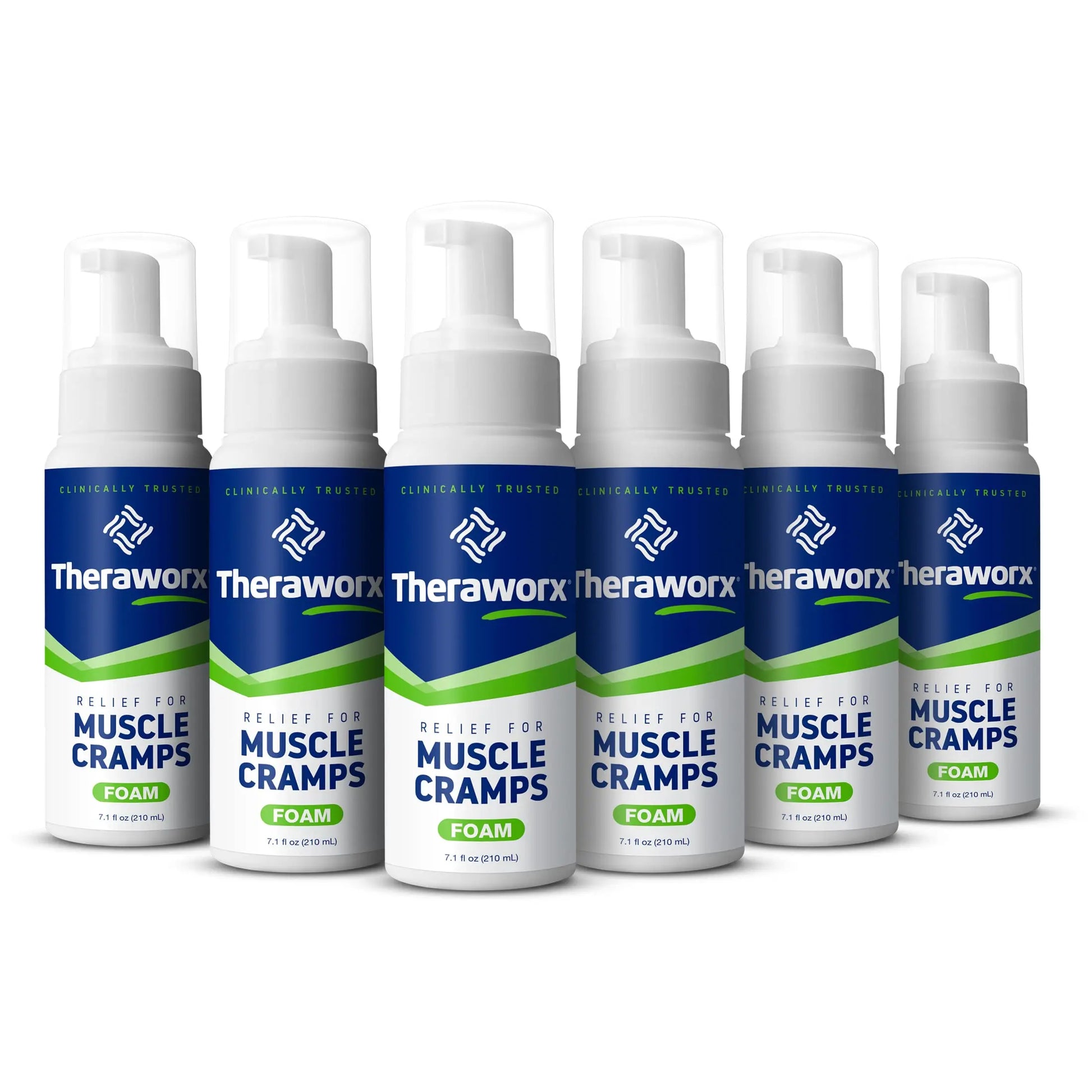 Theraworx Relief Fast-Acting Foam for Leg Cramps, Foot Cramps and Muscle Soreness, 7.1 Oz. (Pack of 6) Theraworx uk supplements