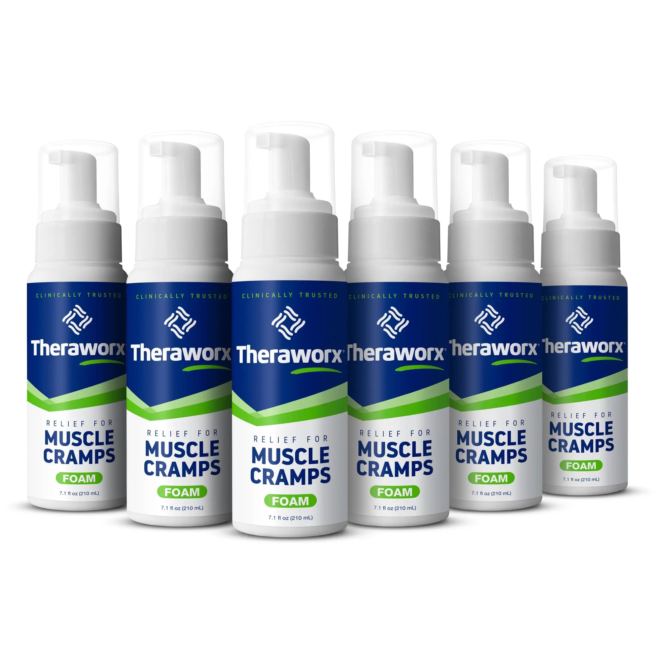 Theraworx Relief Fast-Acting Foam for Leg Cramps, Foot Cramps and Muscle Soreness, 7.1 Oz. (Pack of 6) Theraworx uk supplements