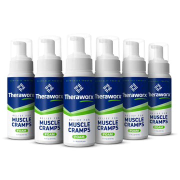 Theraworx Relief Fast-Acting Foam for Leg Cramps, Foot Cramps and Muscle Soreness, 7.1 Oz. (Pack of 6) Theraworx uk supplements