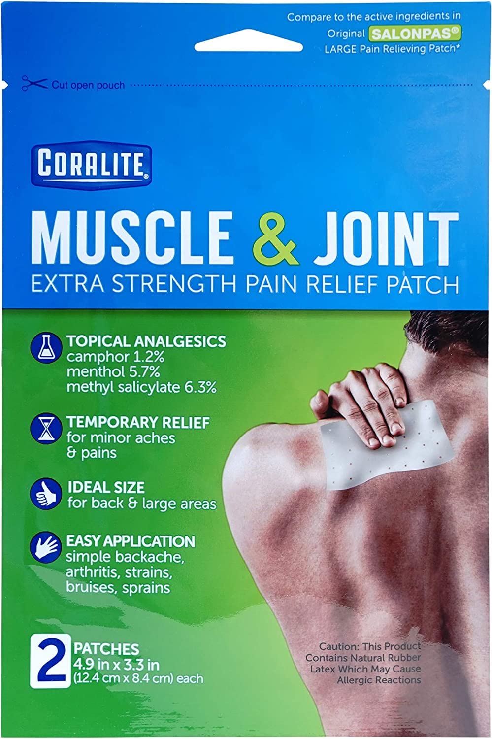 Great Lakes Wholesale 8070790155 2Ct Heat Pain Patch Health Products Coralite uk supplements
