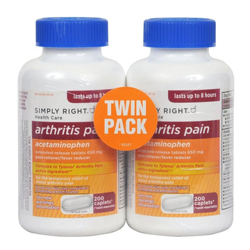 Arthritis Pain Reliever, Extended Release, Acetaminophen 650 mg, 400 Caplets Member's Mark uk supplements