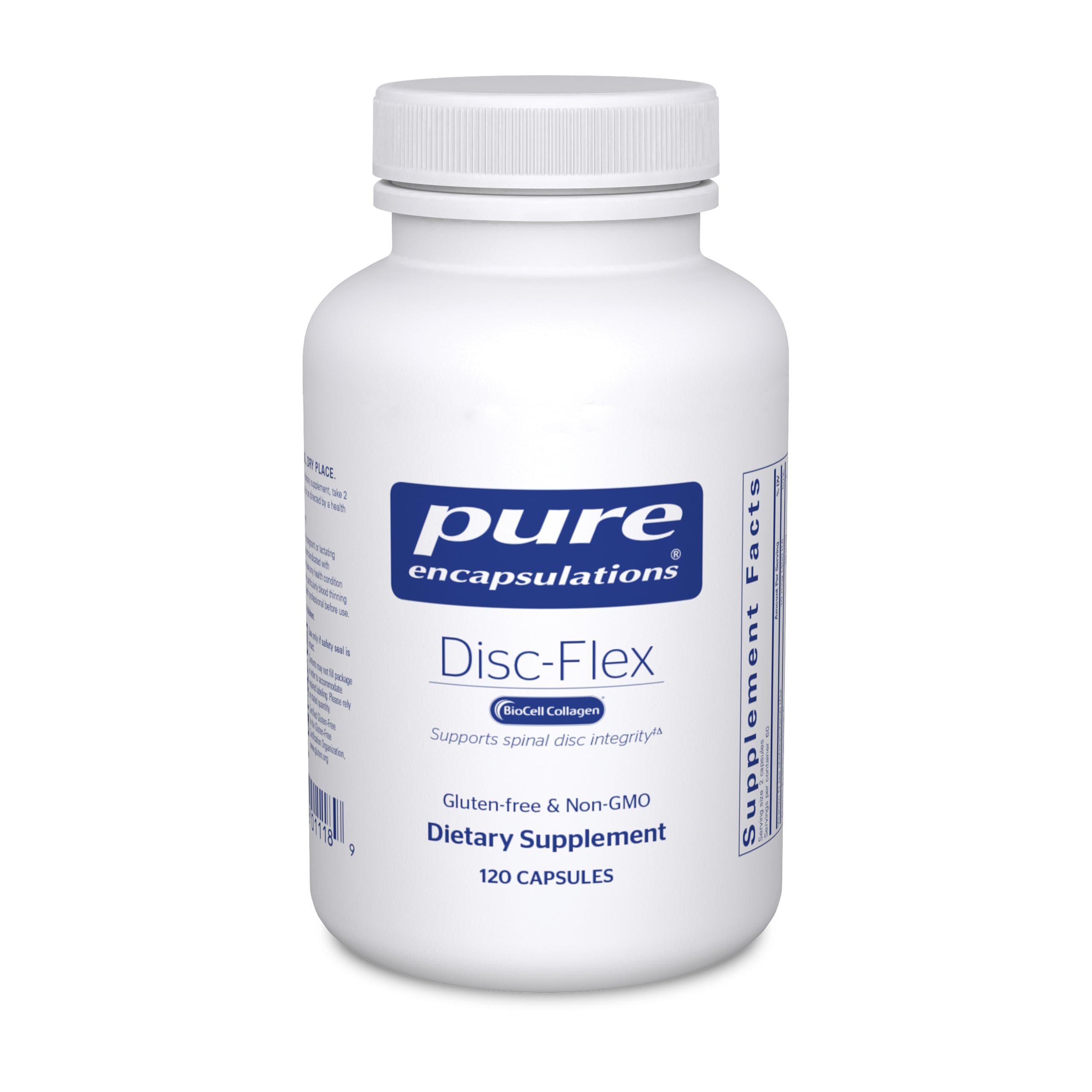 Pure Encapsulations Disc-Flex - Bone & Musculoskeletal Health Dietary Supplement - Supports Spinal Disc Strength & Flexibility* - Vegetarian & Gluten Free - 120 Capsules Pure Encapsulations uk supplements