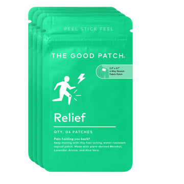 The Good Patch Muscle Pain Relief Patches, Natural Patch with Menthol, Lavender, Arnica and Aloe Vera, Sustained Release, Plant Powered Wearable Wellness, For Back, Neck, Arms, Legs (16 Total Patches) The Good Patch uk supplements