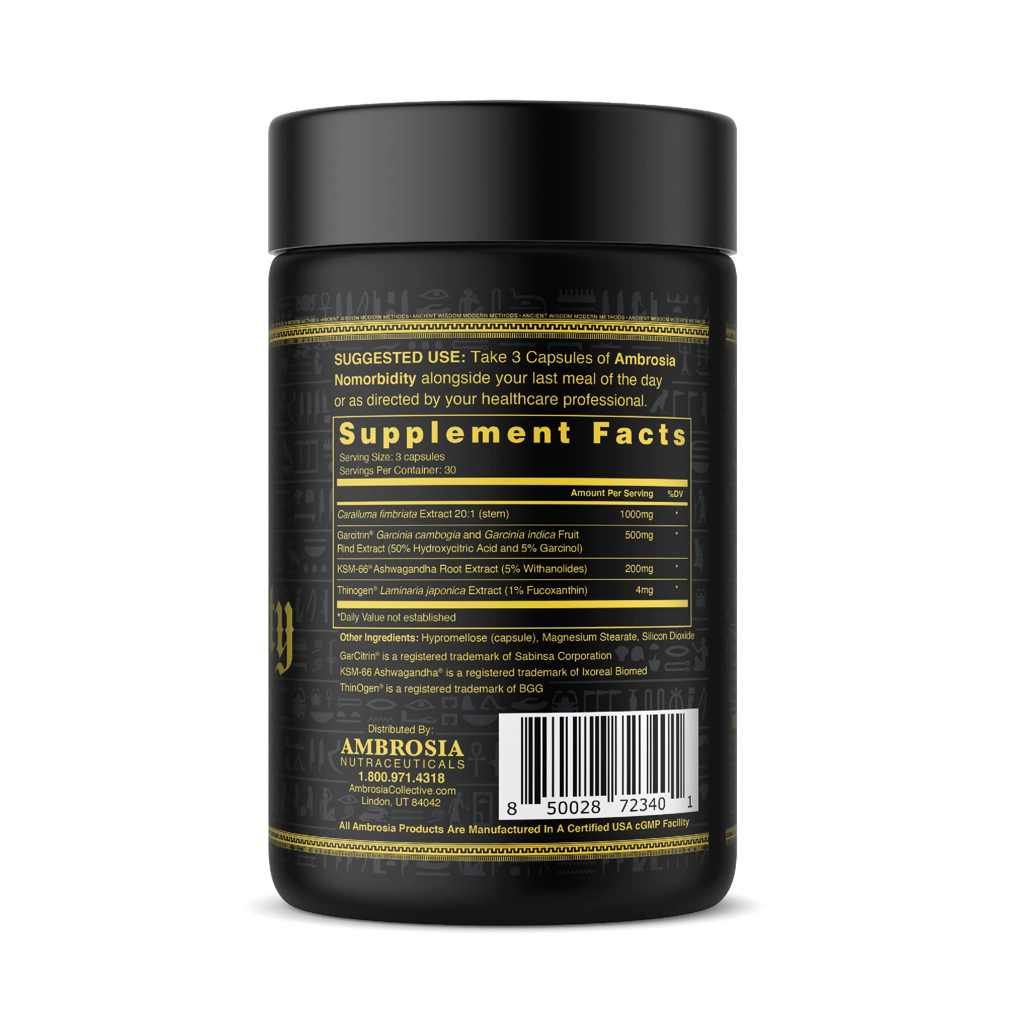 Ambrosia Nomorbidity Advanced Appetite Control & Hunger Management Formula Ambrosia uk supplements