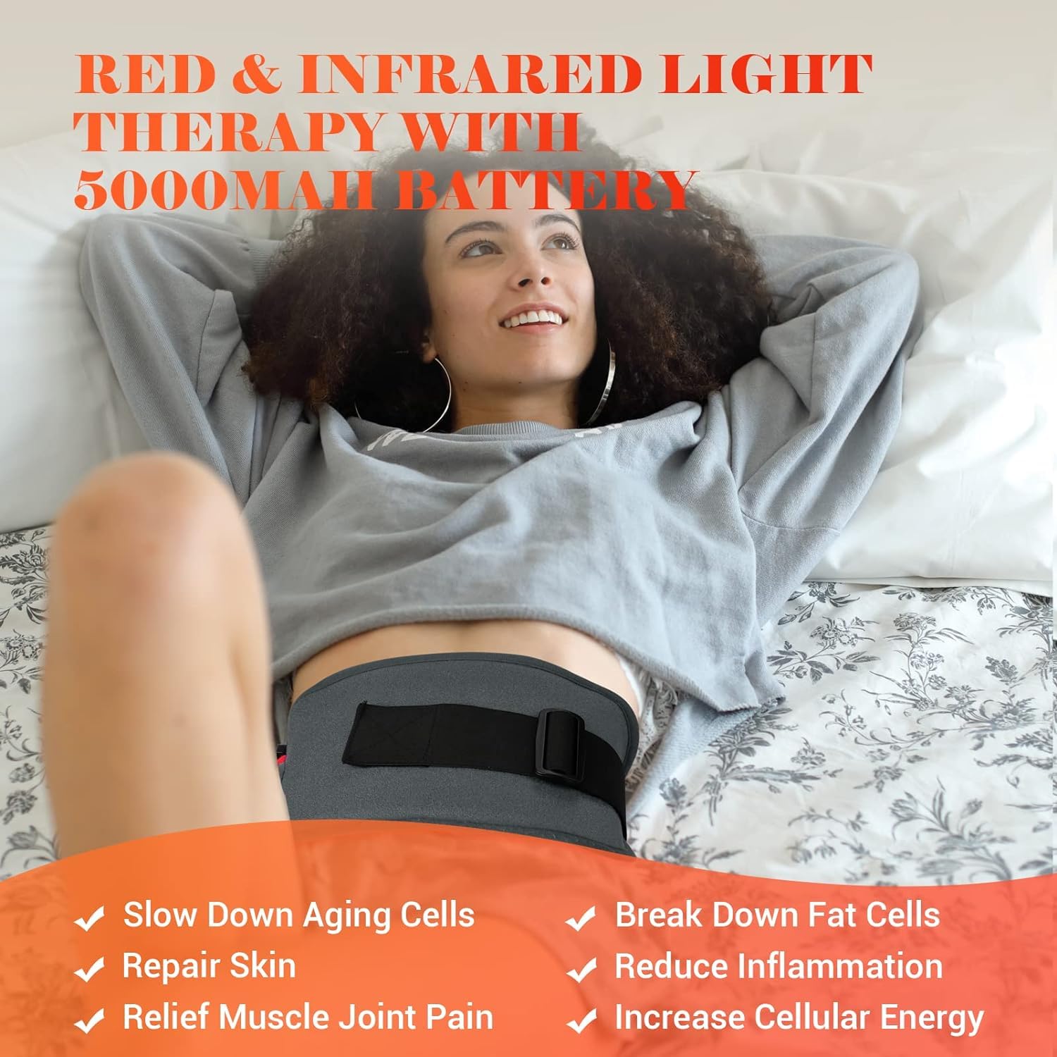 Comfytemp Red Light Therapy Belt, Cordless Infrared Red Light Therapy for Body Device, Wearable Red Comfytemp uk supplements