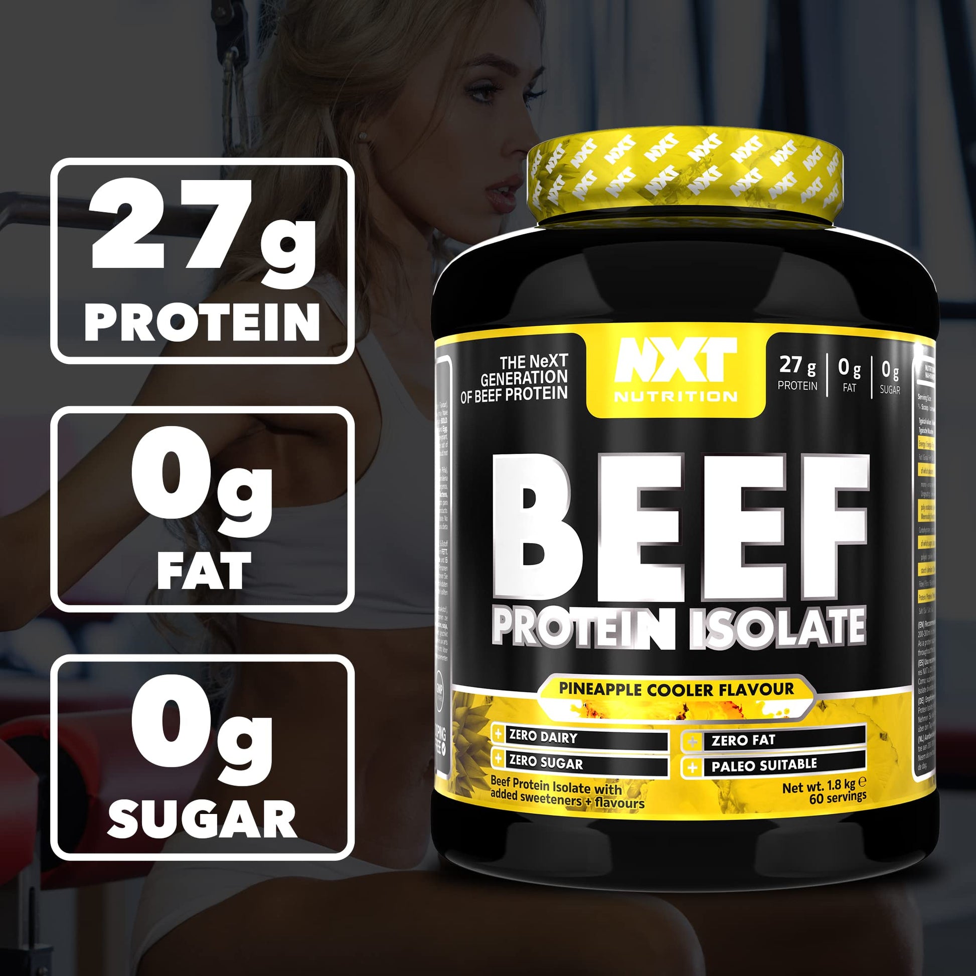 NXT Nutrition Beef Protein Isolate Powder - Protein Powder High in Natural Amino Acids NXT Nutrition uk supplements
