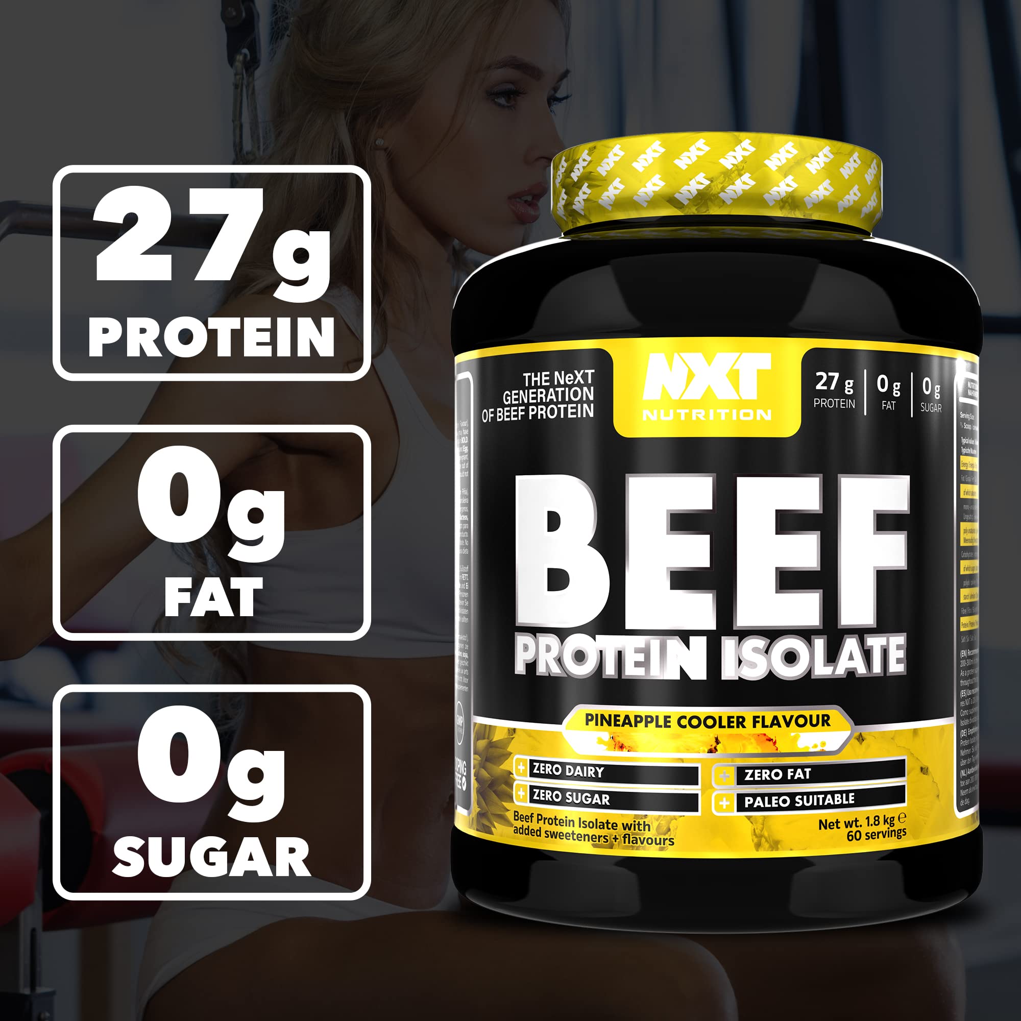 NXT Nutrition Beef Protein Isolate Powder - Protein Powder High in Natural Amino Acids NXT Nutrition uk supplements