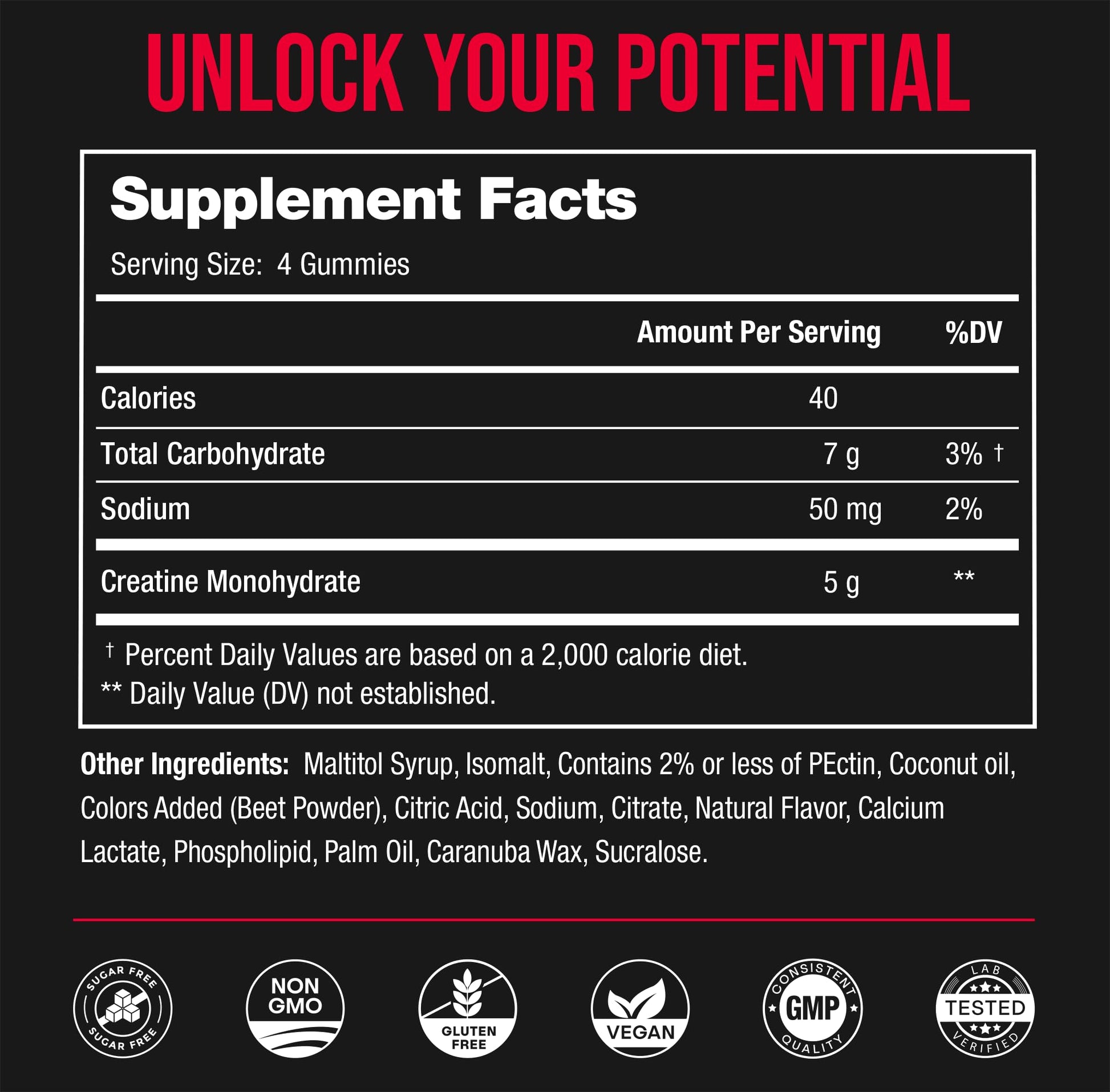 NutraChamps 120 Creatine Gummies for Men & Women - 5g Sugar Free Chewable Creatine Monohydrate Gummies - Supports Protein Synthesis, Muscle Recovery & Workout Performance NutraChamps uk supplements
