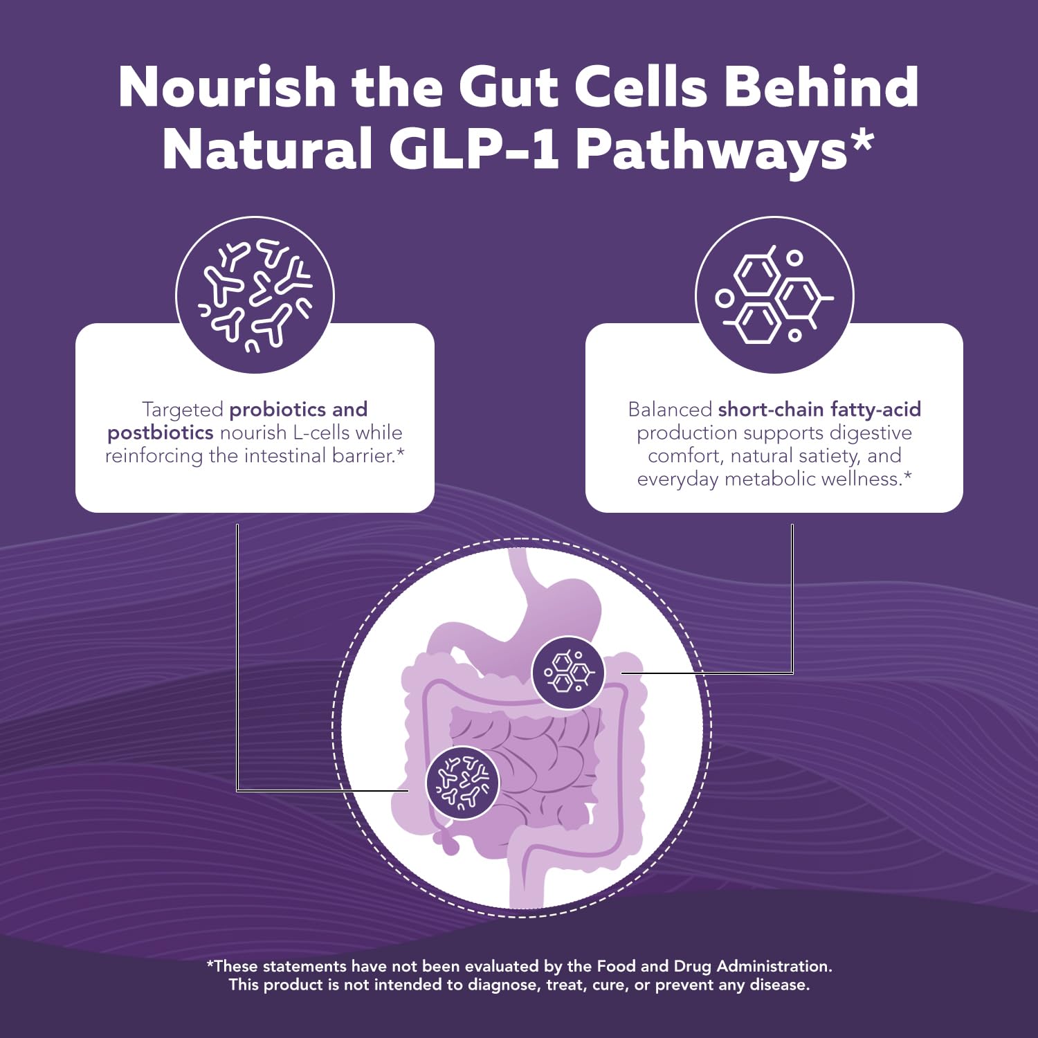 GLP-Pro™: Probiotic & Postbiotic Blend for Natural GLP-1 Support — Akkermansia MucT™, ButyraGen® Butyrate Generator & Spore Bacillus — Healthy Appetite, SCFA & Metabolic Balance — 30 Count Triquetra Health uk supplements