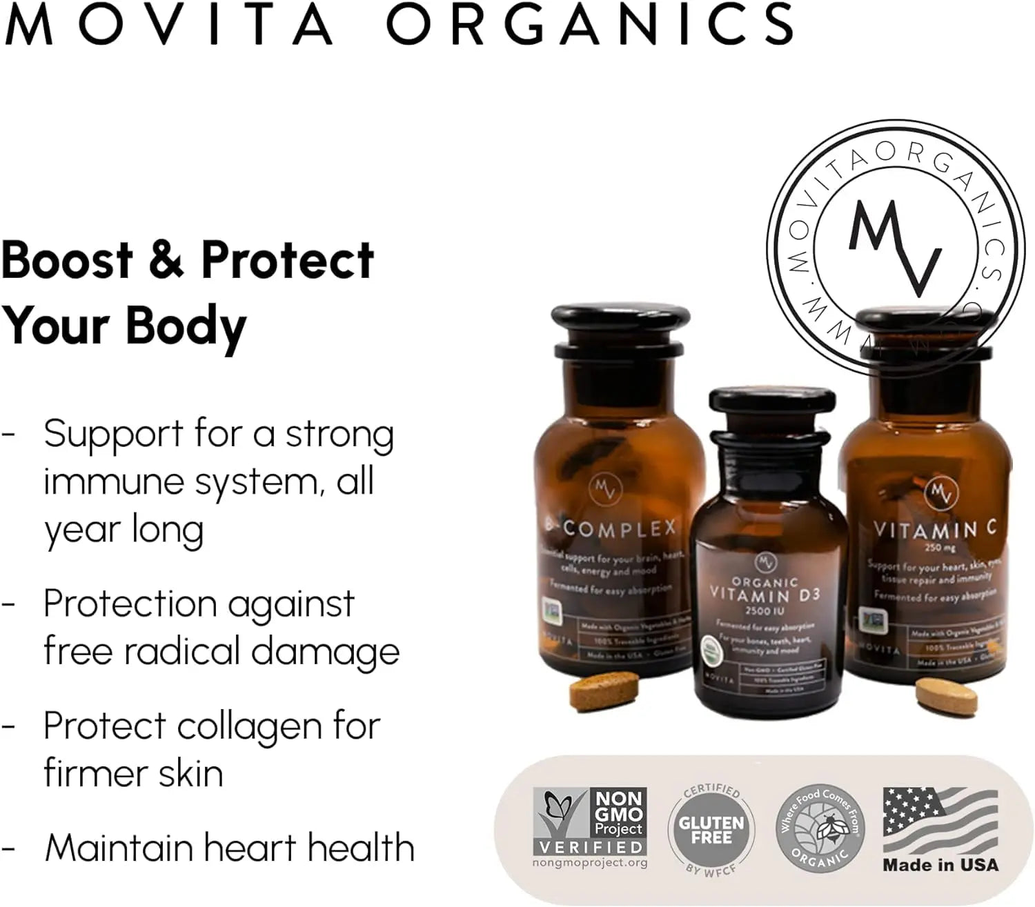 Movita Women’s Daily Multivitamin - Organic Fermented Whole Foods for Enhanced Energy, Immunity & Vitality - Vegan Movita uk supplements