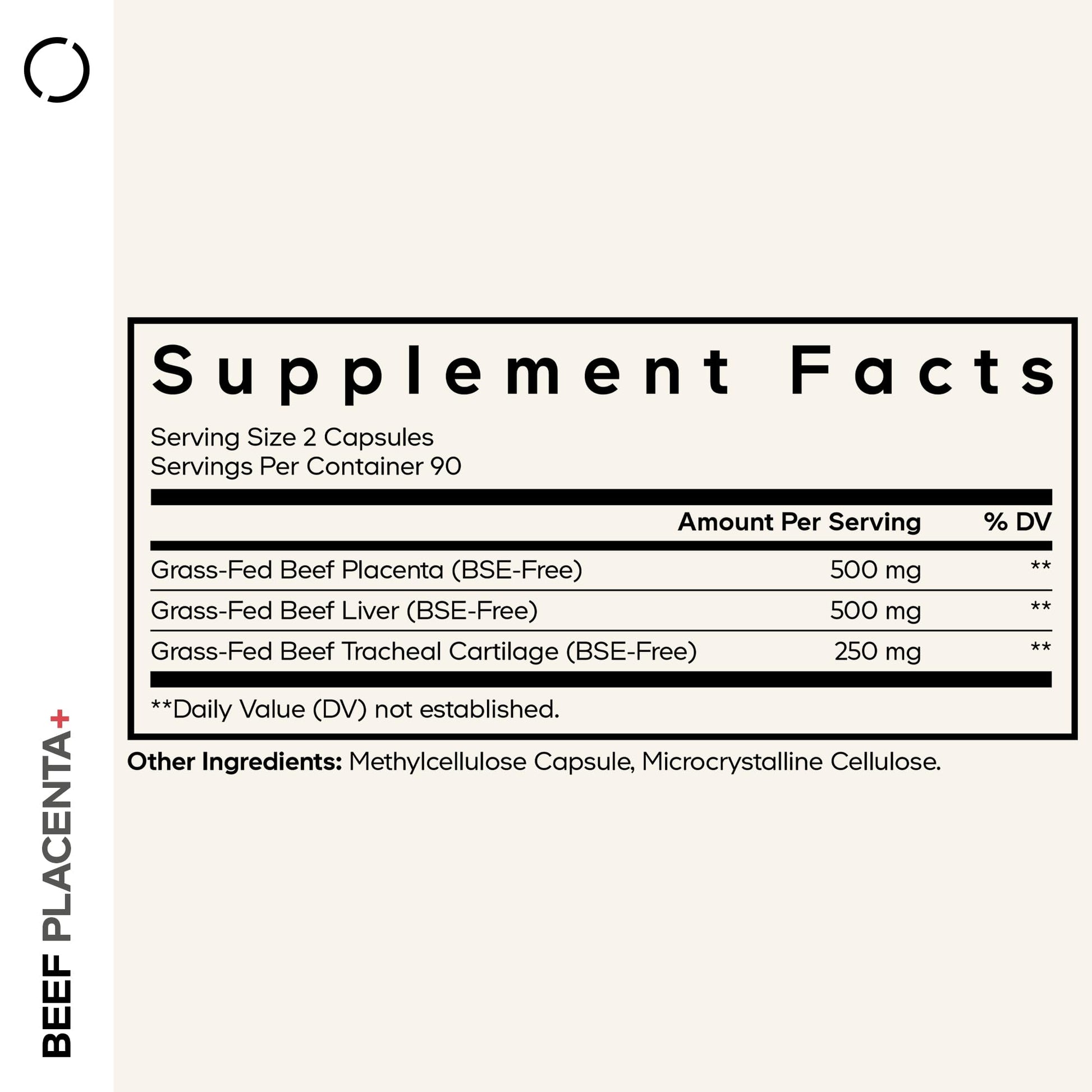 Codeage Grass-Fed Beef Placenta Supplement - Bovine Placenta – Pasture-Raised, Grass-Finished, Undefated, Desiccated - Non-GMO - 180 Capsule Codeage uk supplements