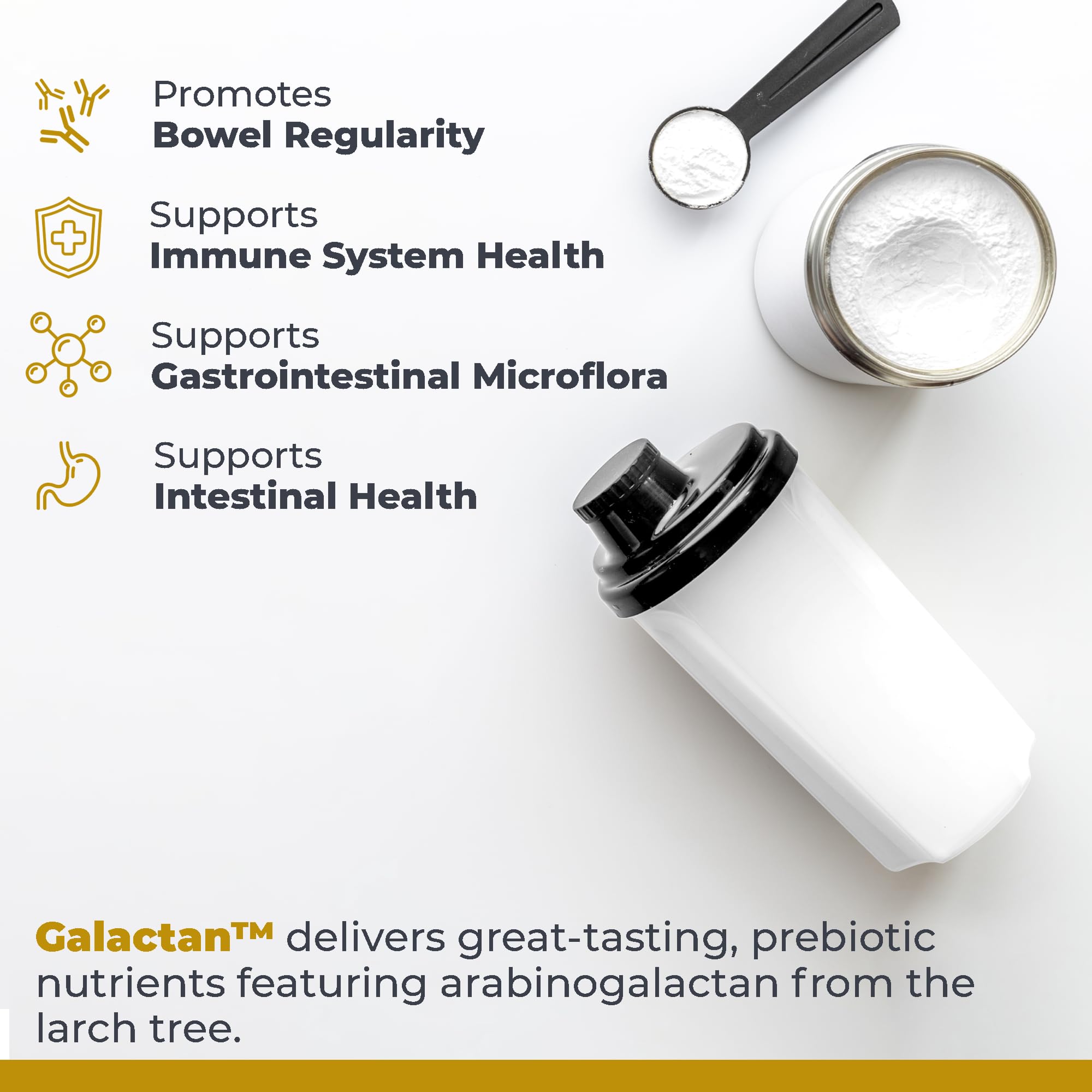Premier Research Labs Galactan - Larch Arabinogalactan Powder for Men & Women, Prebiotic Fiber Powder for Healthy Gut Microbiome, Larch Tree Extract, Calcium - 8 oz Premier Research Labs uk supplements