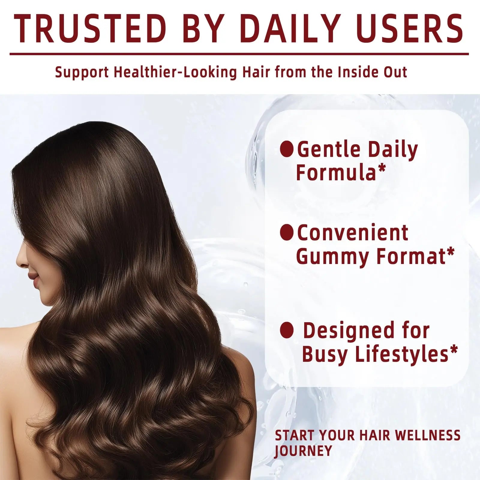 YYLLYY Hair Growth Vitamins Gummies | with Biotin, Vitamin C & E, Botanical Extracts | Supports Healthy Hair Growth & Strength, Skin & Nail Care YYLLYY uk supplements