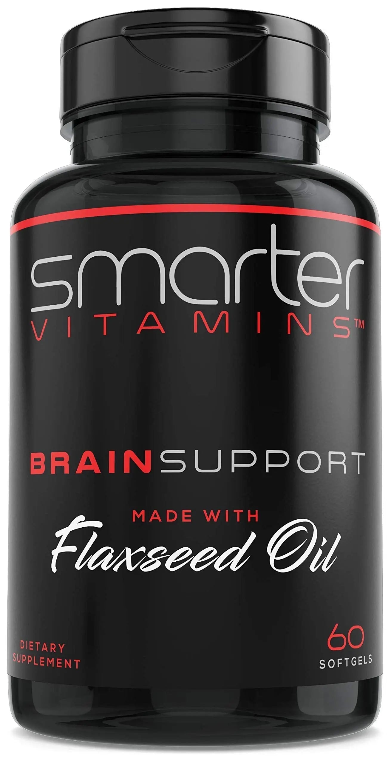 Smarter Brain Support Nootropic Supplement, Made with Alpha-GPC, L-Tyrosine & Acetyl L-Carnitine ALCAR, Flaxseed Oil SmarterVitamins uk supplements