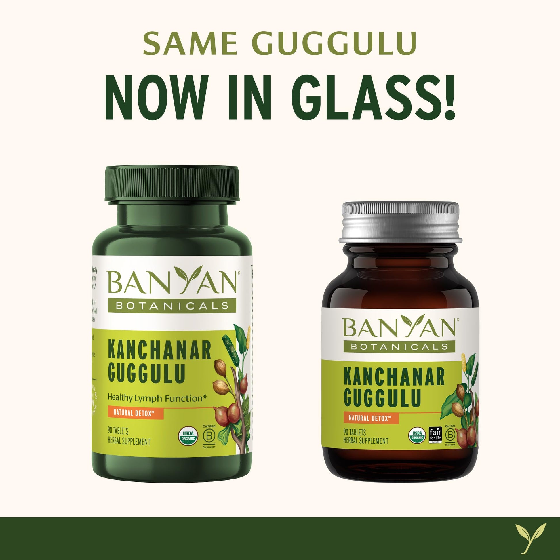 Banyan Botanicals Kanchanar Guggulu Tablets – Organic Lymph Supplement with Guggulu Resin – Promotes the Healthy Elimination of Natural Toxins* – 90 Tablets – Non-GMO Sustainably Sourced Vegan Banyan Botanicals uk supplements