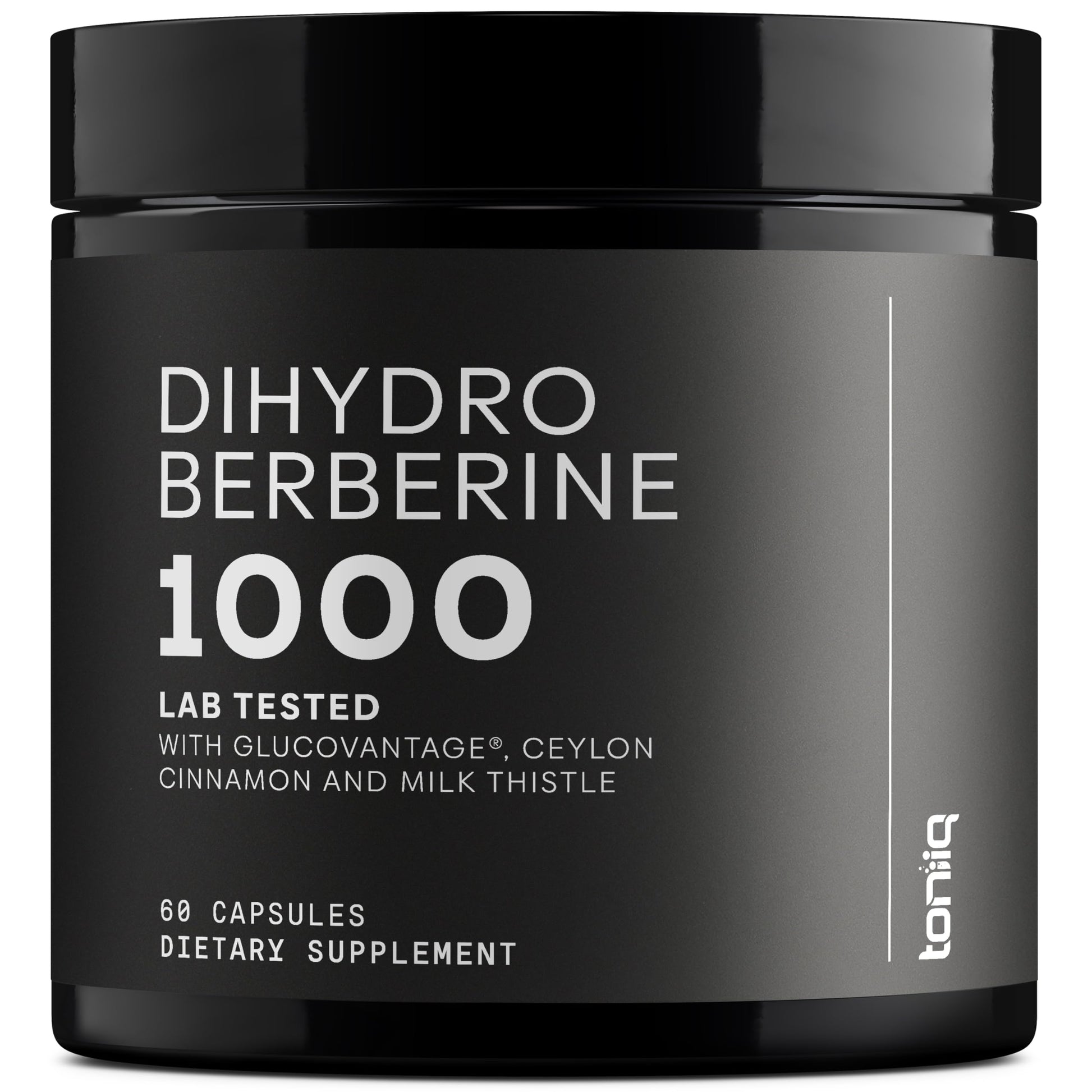 Toniiq Dihydroberberine Supplement - Ultra High Potency 1,000mg Formula with GlucoVantage, 10:1 Ceylon Cinnamon & 50:1 Milk Thistle - Third-Party Lab Tested Toniiq uk supplements