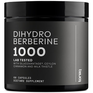 Toniiq Dihydroberberine Supplement - Ultra High Potency 1,000mg Formula with GlucoVantage, 10:1 Ceylon Cinnamon & 50:1 Milk Thistle - Third-Party Lab Tested Toniiq uk supplements