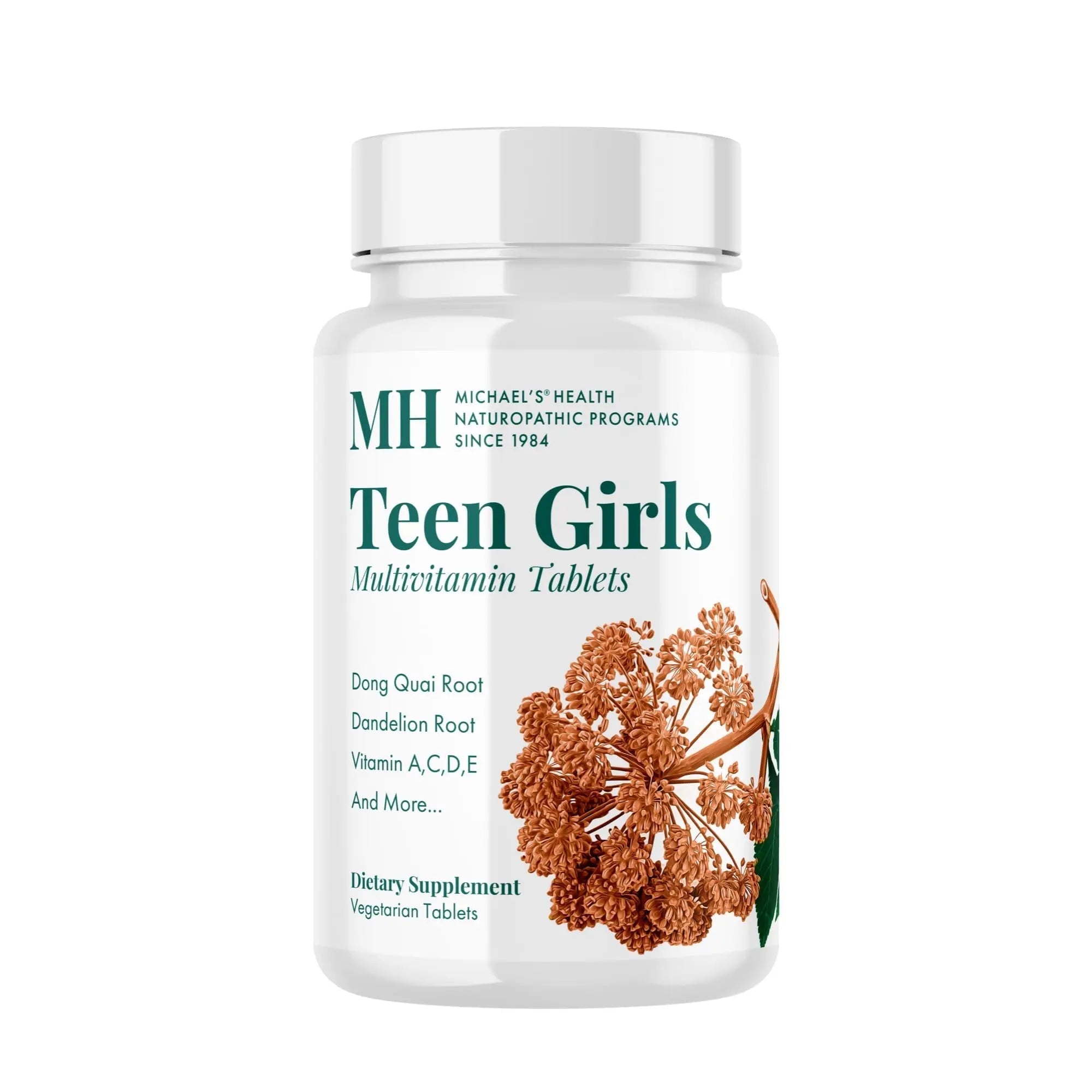 MICHAEL'S Health Naturopathic Programs Teen Girls Multivitamin - 90 Vegetarian Tablets - with B Complex Vitamins MICHAEL'S uk supplements